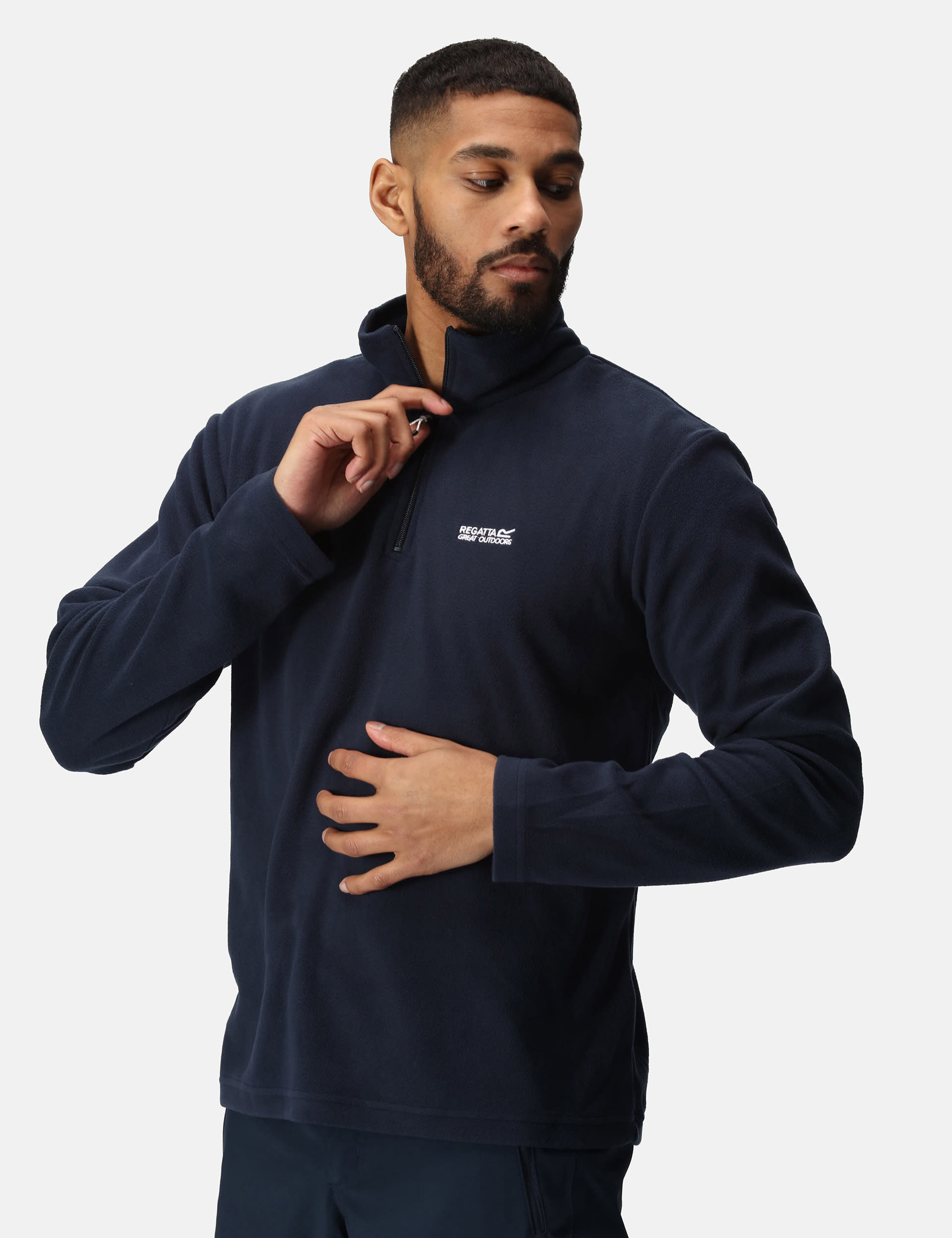 Regatta Men's Thompson Half Zip Fleece Jacket - Navy, Blue,Navy