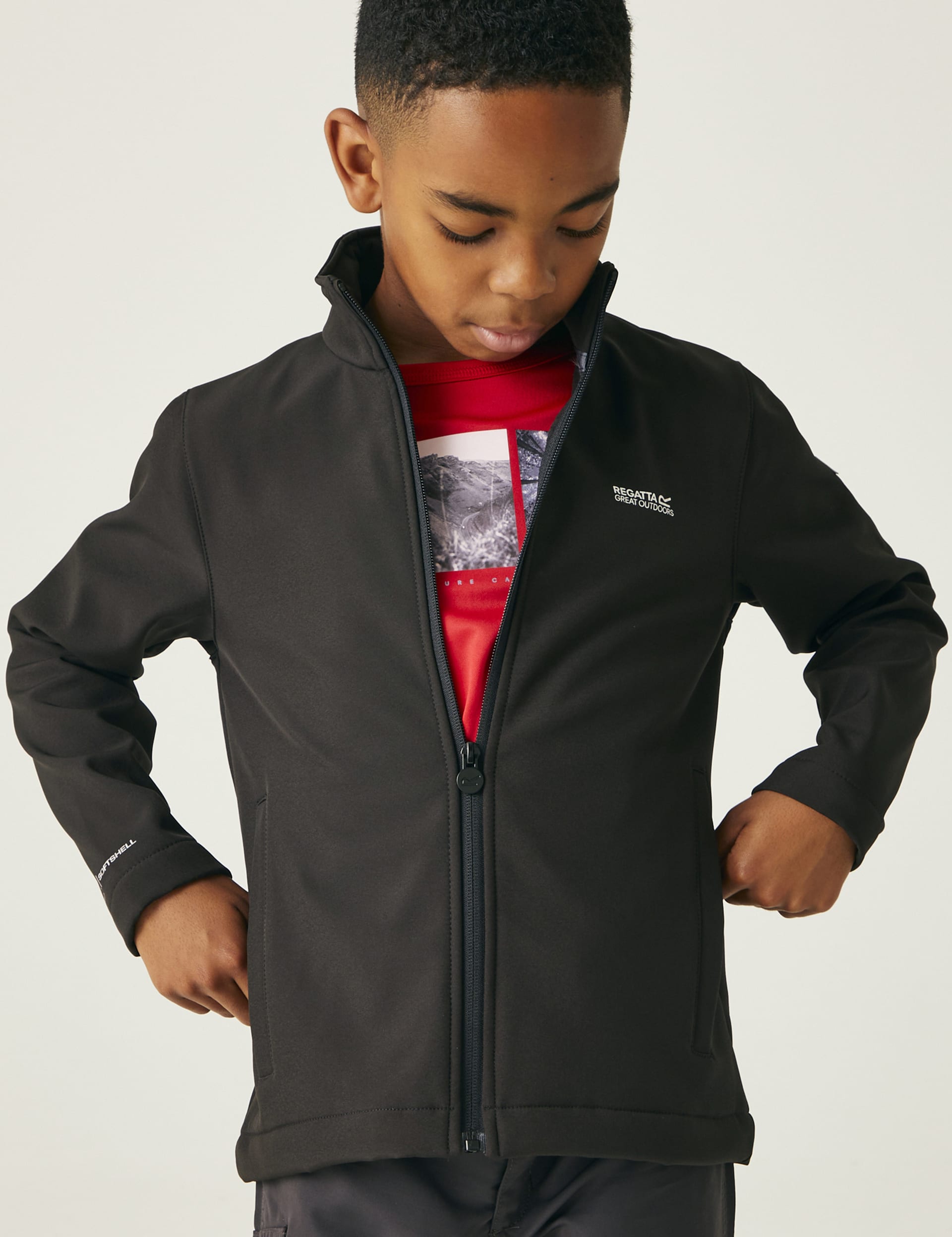 Regatta Boys Junior Cera Lightweight Jacket (3-14 Yrs) - 11-12 - Black, Black