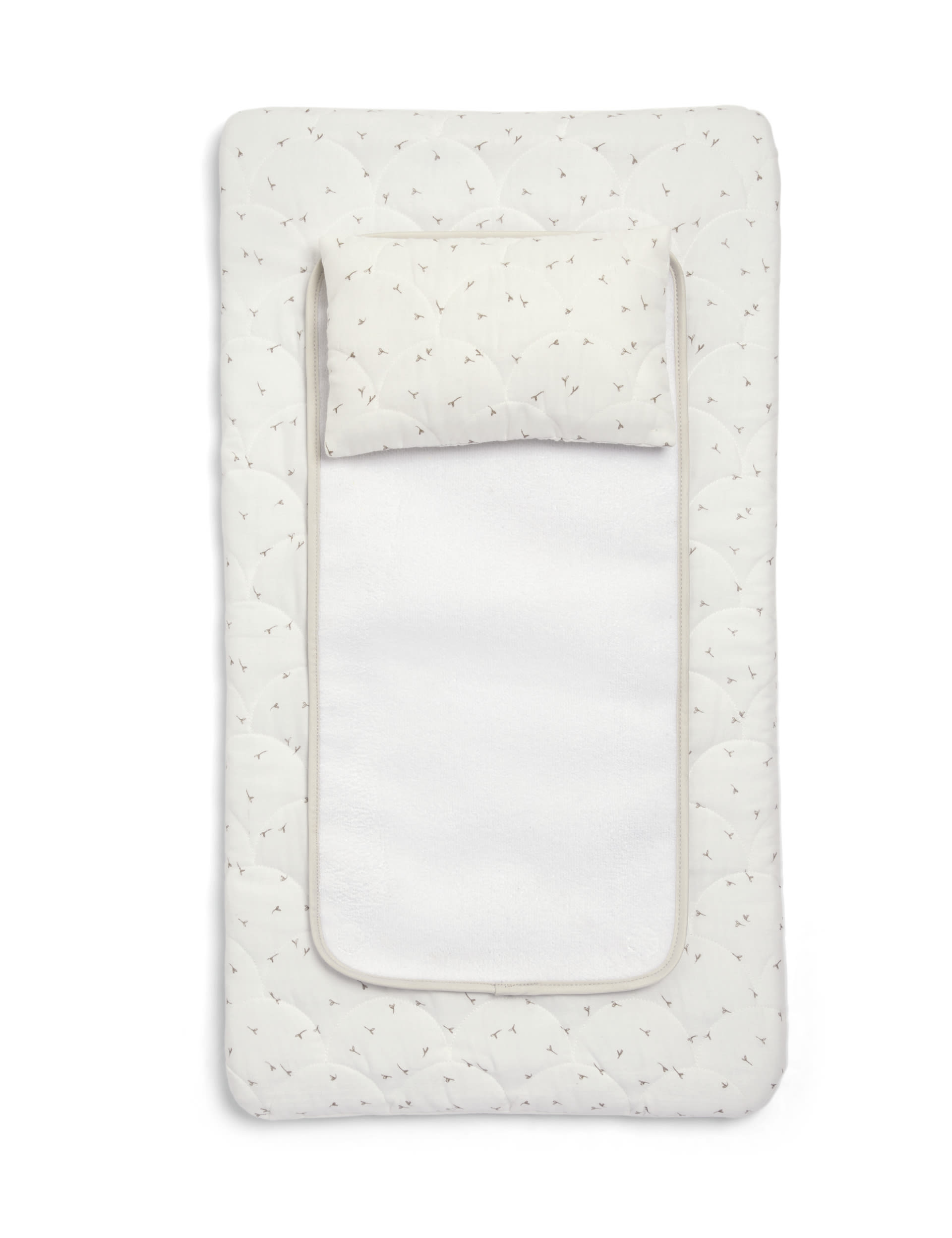 Mamas & Papas Welcome To The World Seedling Luxury Changing Mat - Natural, Natural