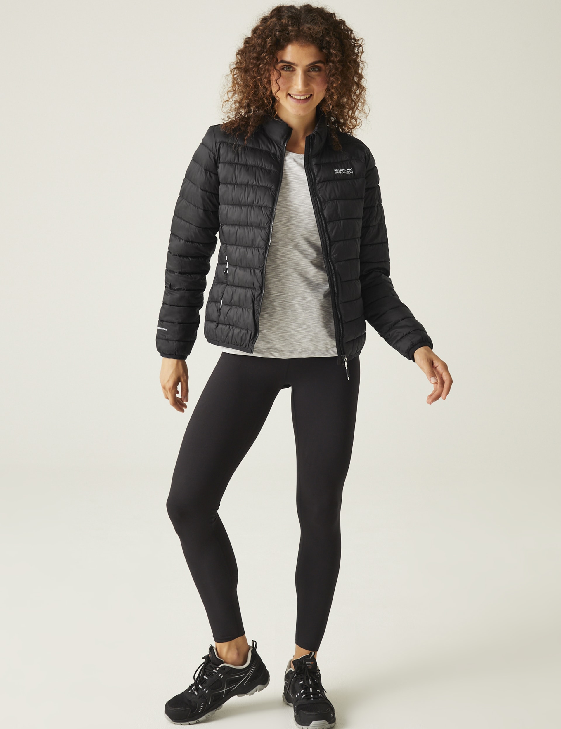 Regatta Women's Hillpack II Water-Repellent Quilted Jacket - 16 - Black, Black