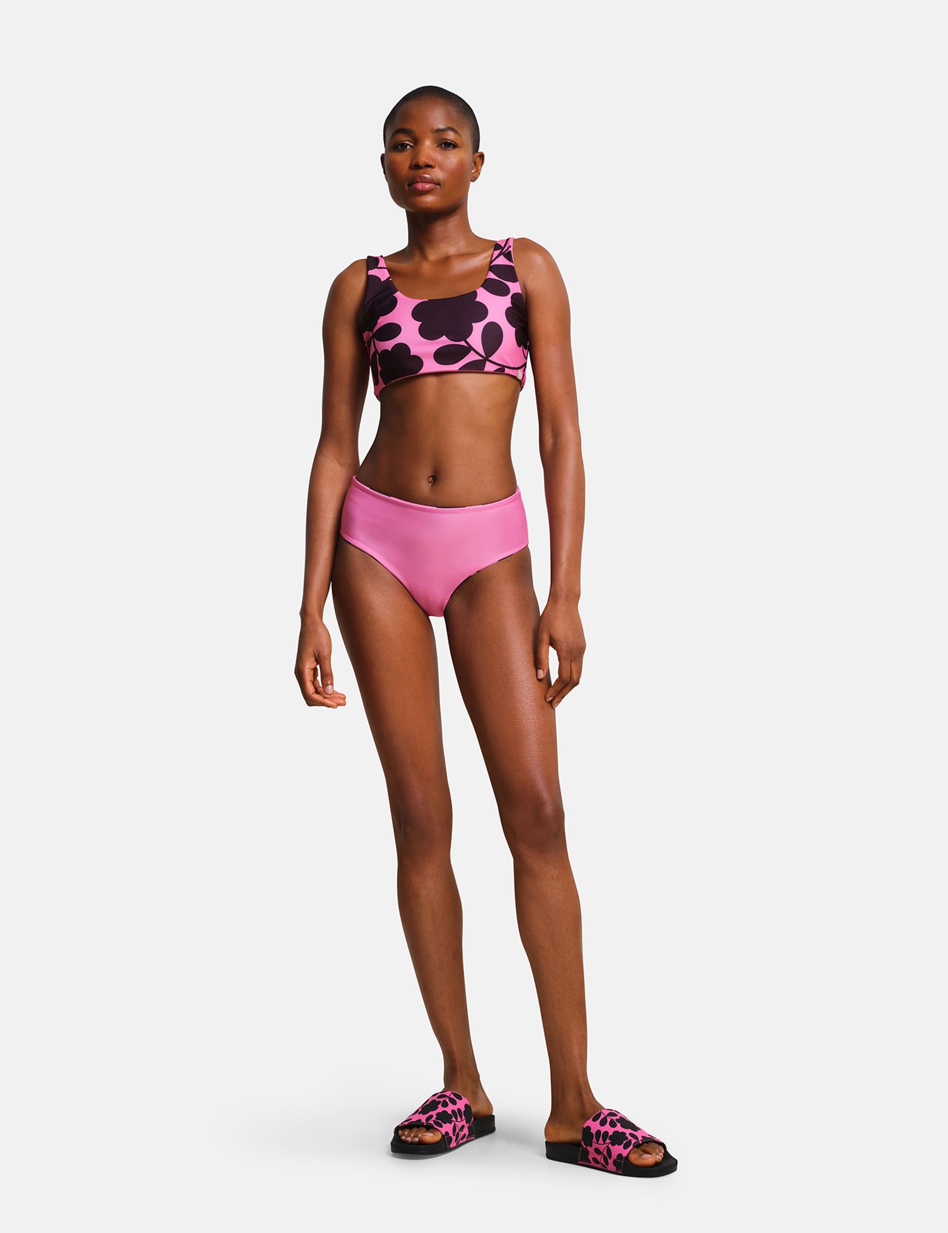 Regatta Women's Orla Kiely Floral Reversible Bikini - 10 - Pink Mix, Pink Mix