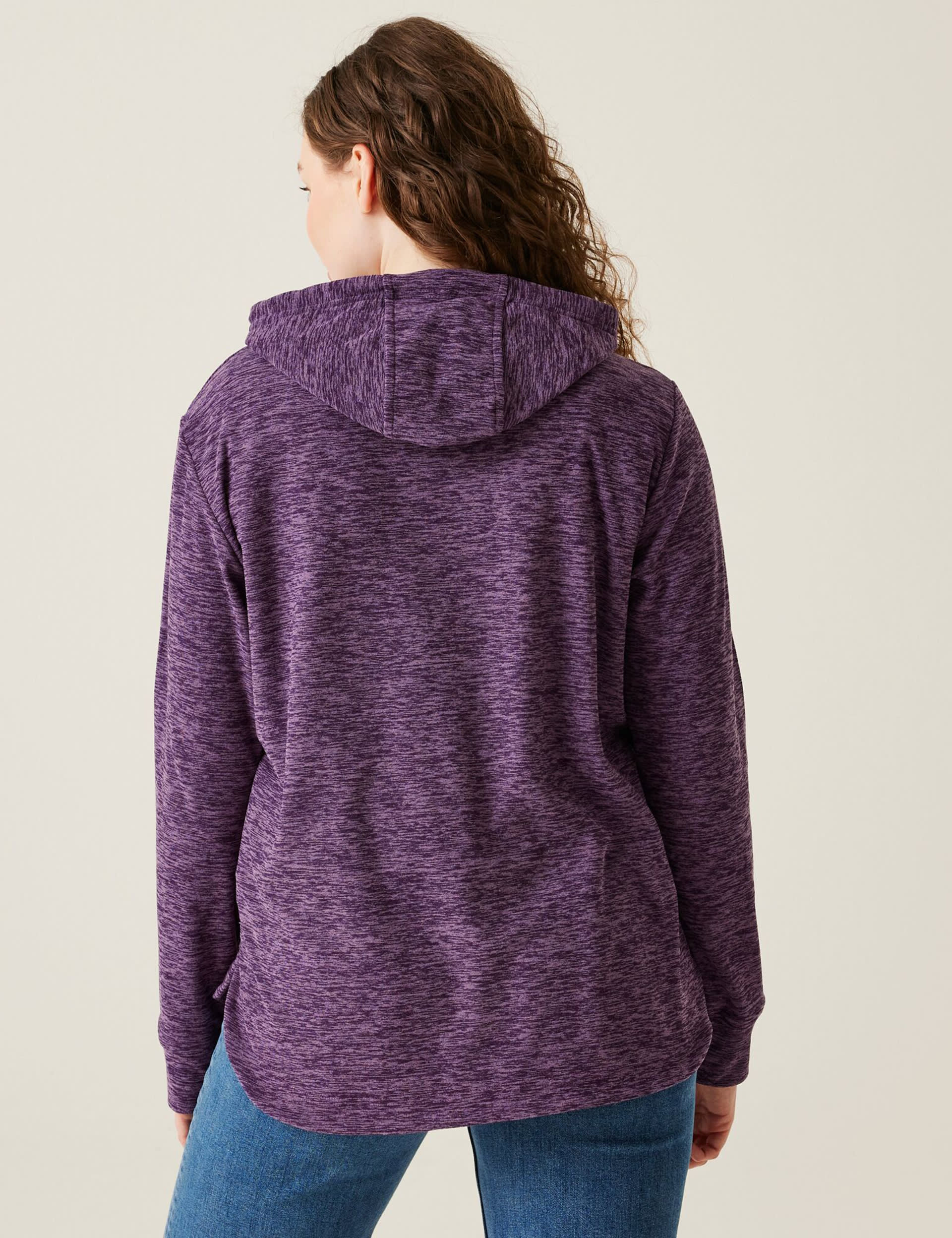 Regatta Women's Mayse Fleece Hoodie - 10 - Purple, Cream,Grey,Purple,Navy