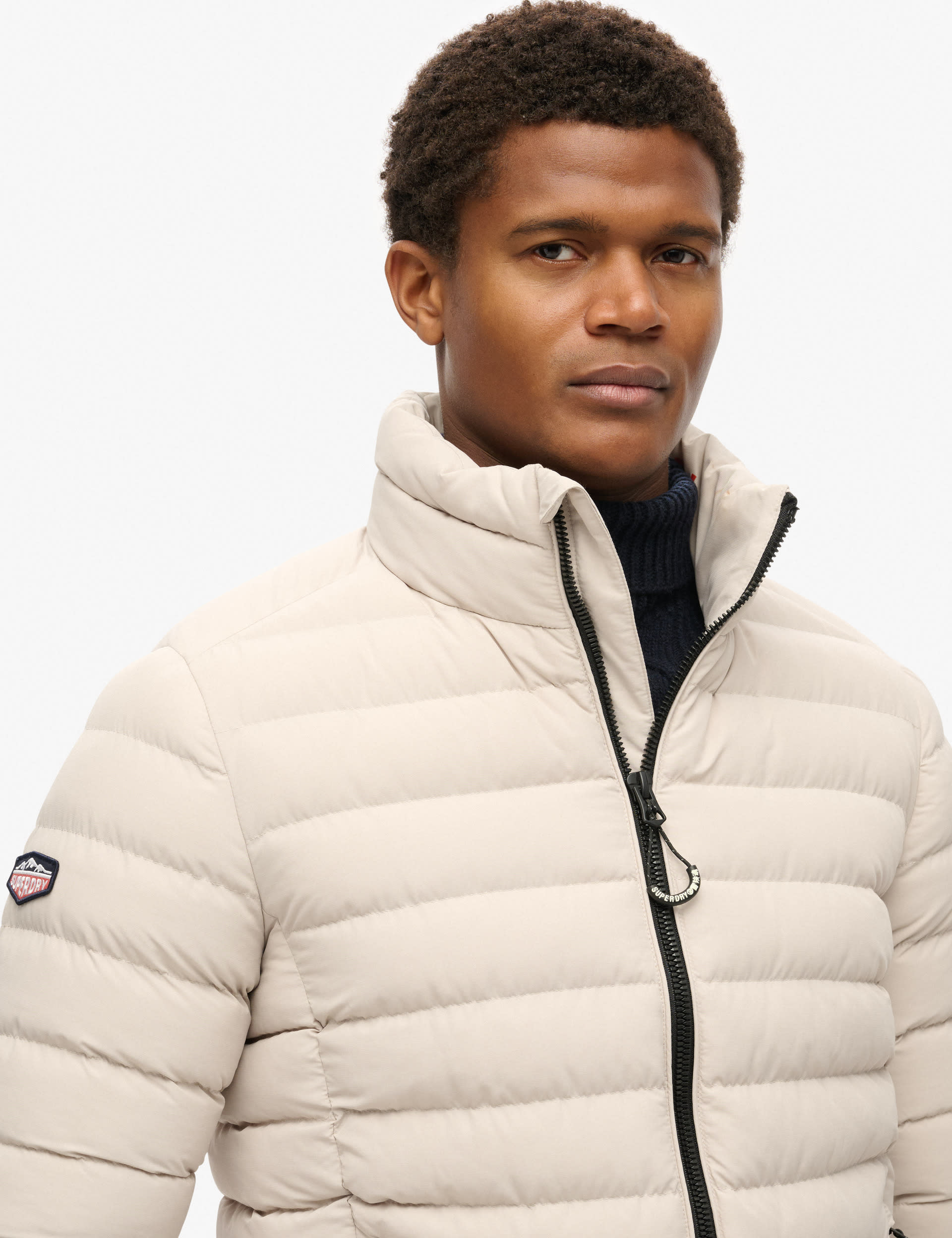 Superdry Men's Fuji Padded Jacket - XL - Beige, Beige