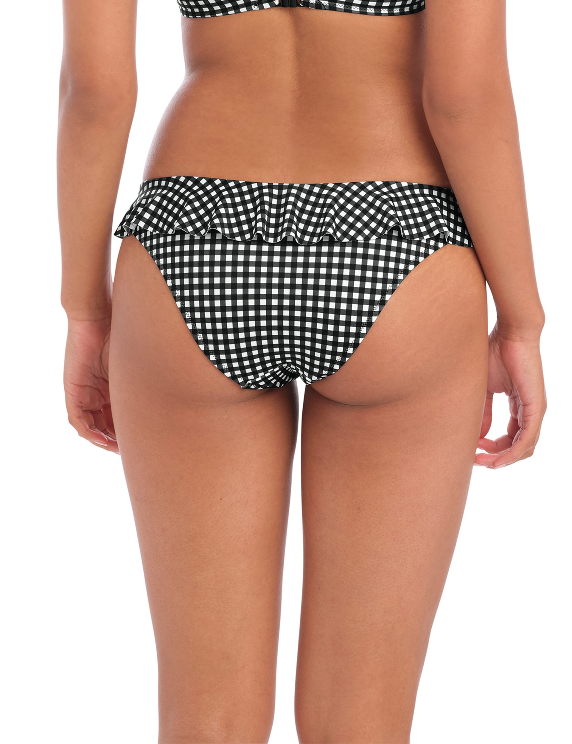 Freya Women's Check In Italini Gingham Bikini Brief - Black Mix, Black Mix