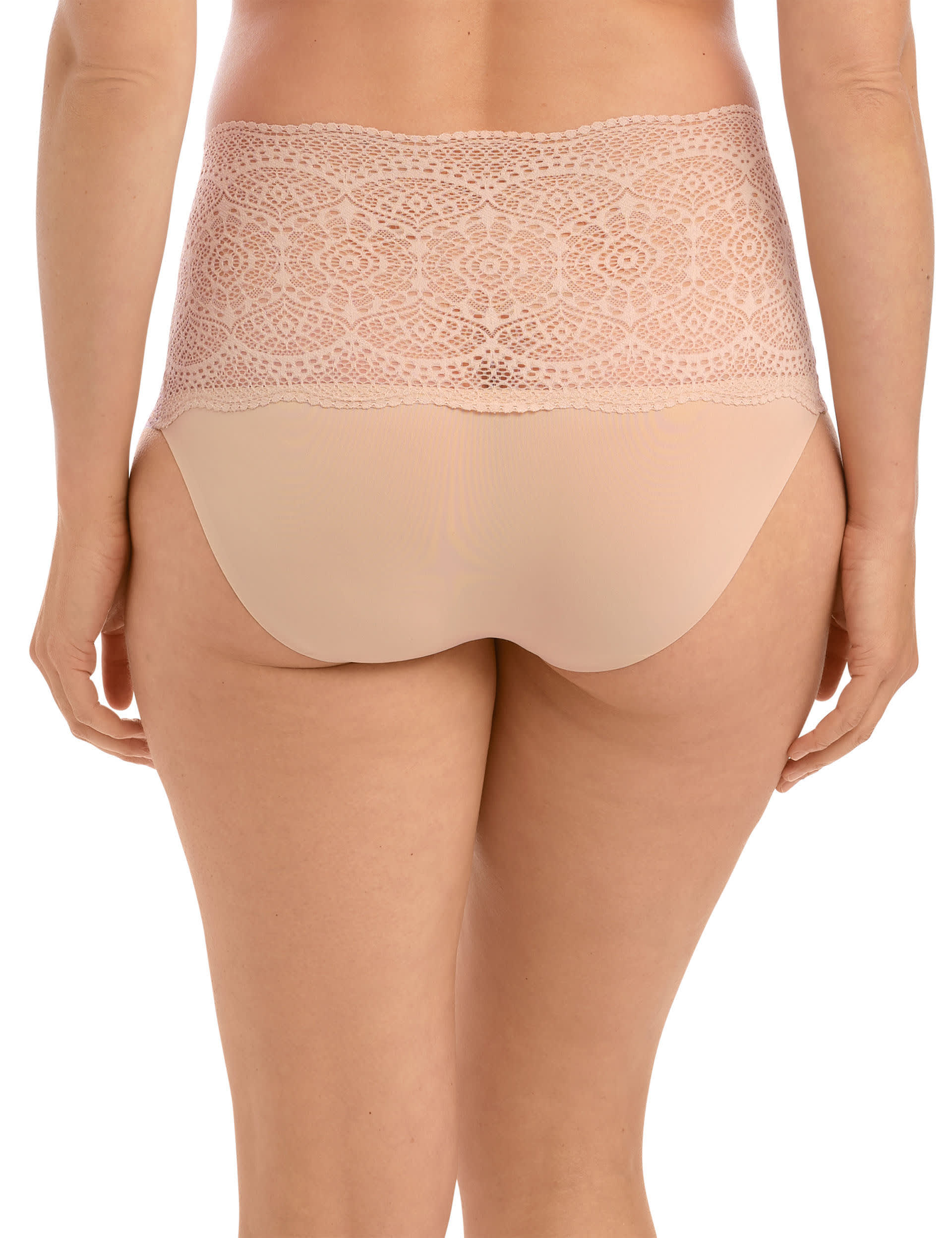 Fantasie Women's Lace Ease High Waisted Full Briefs - Beige, Black,Beige