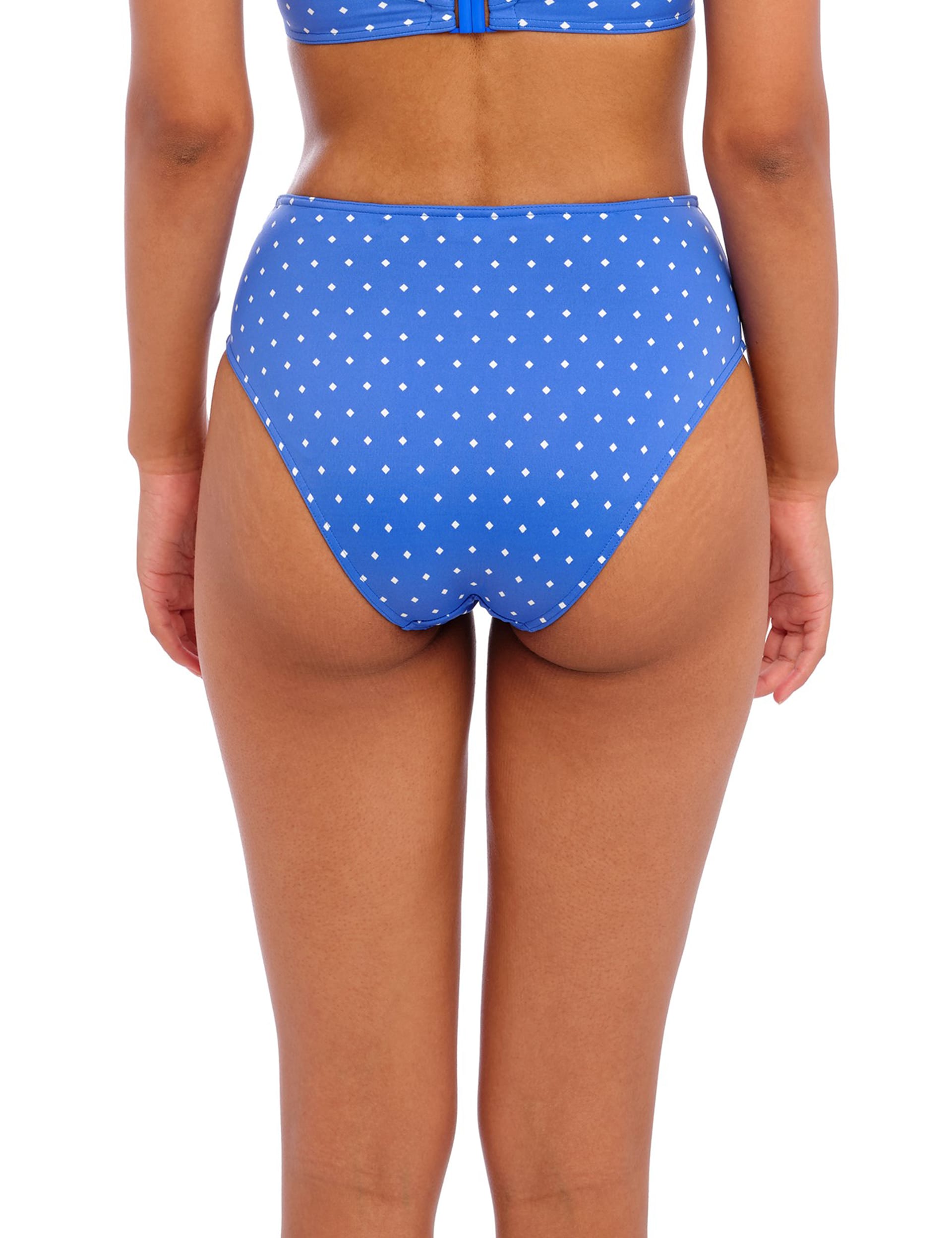 Freya Women's Jewel Cove Printed High Leg Bikini Bottoms - XL - Blue, Blue