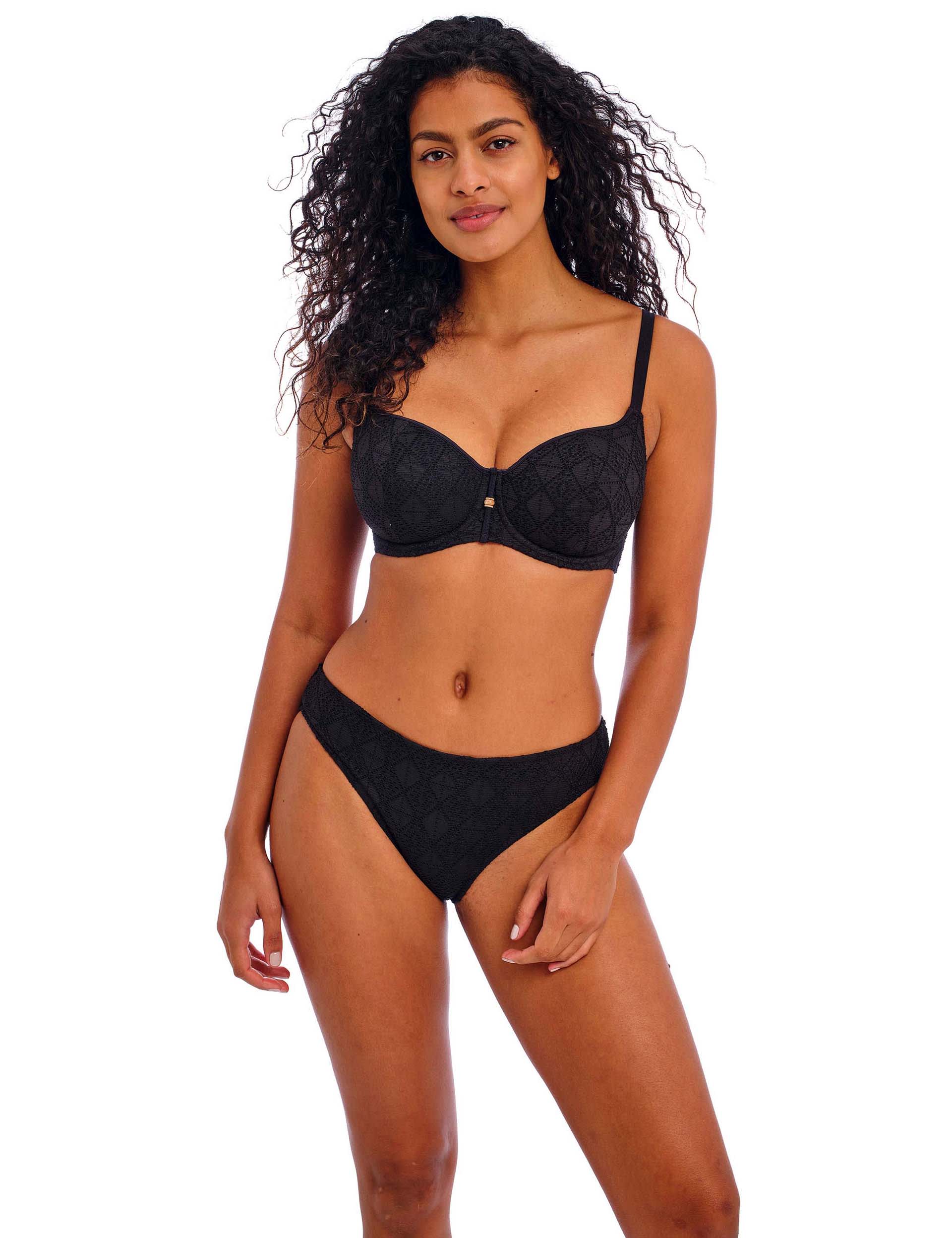 Freya Women's Nomad Nights Wired Bikini Top - 38E - Black, Black