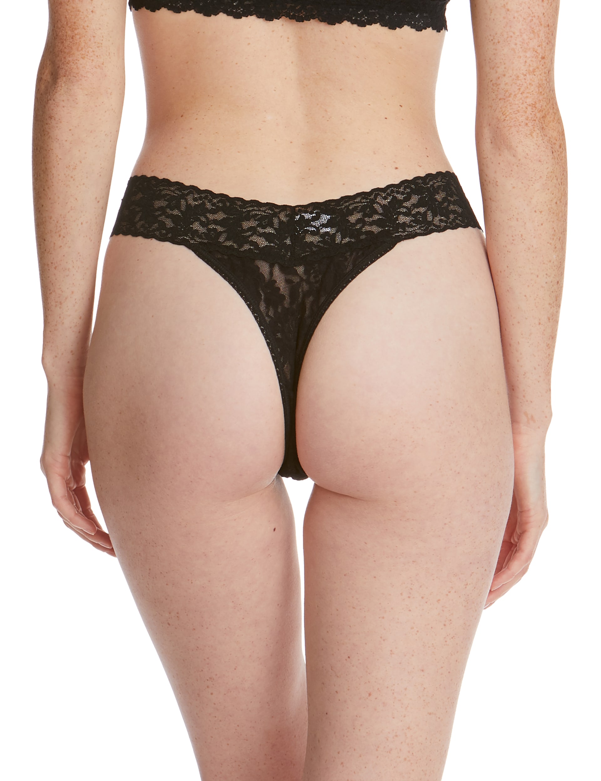 Hanky Panky Women's Original Rise Signature Lace Thong - Black, Black,Navy,Pale Pink,Red,Beige,White