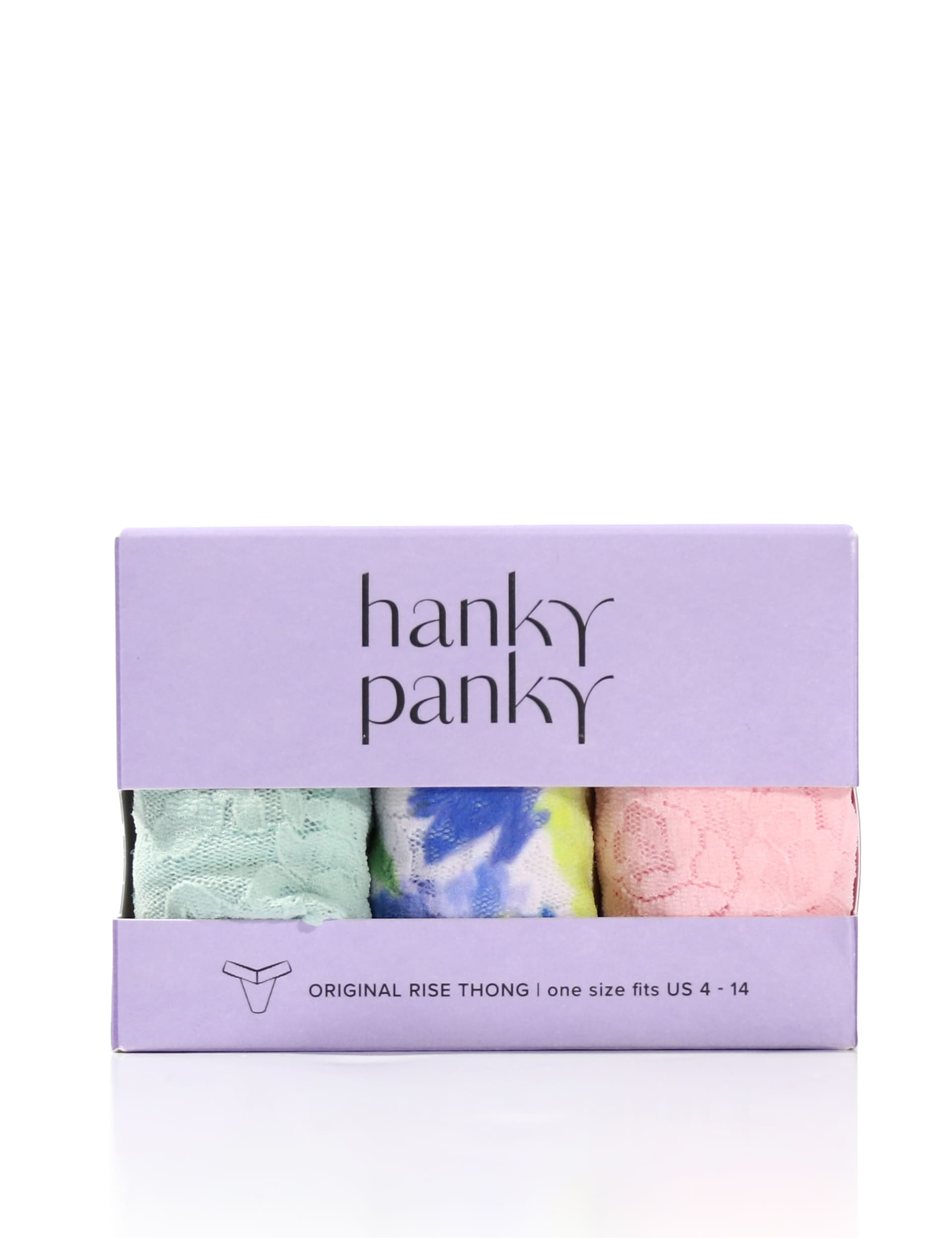 Hanky Panky Women's 3pk Original Rise Signature Lace Thongs - Light Pink Mix, Light Pink Mix