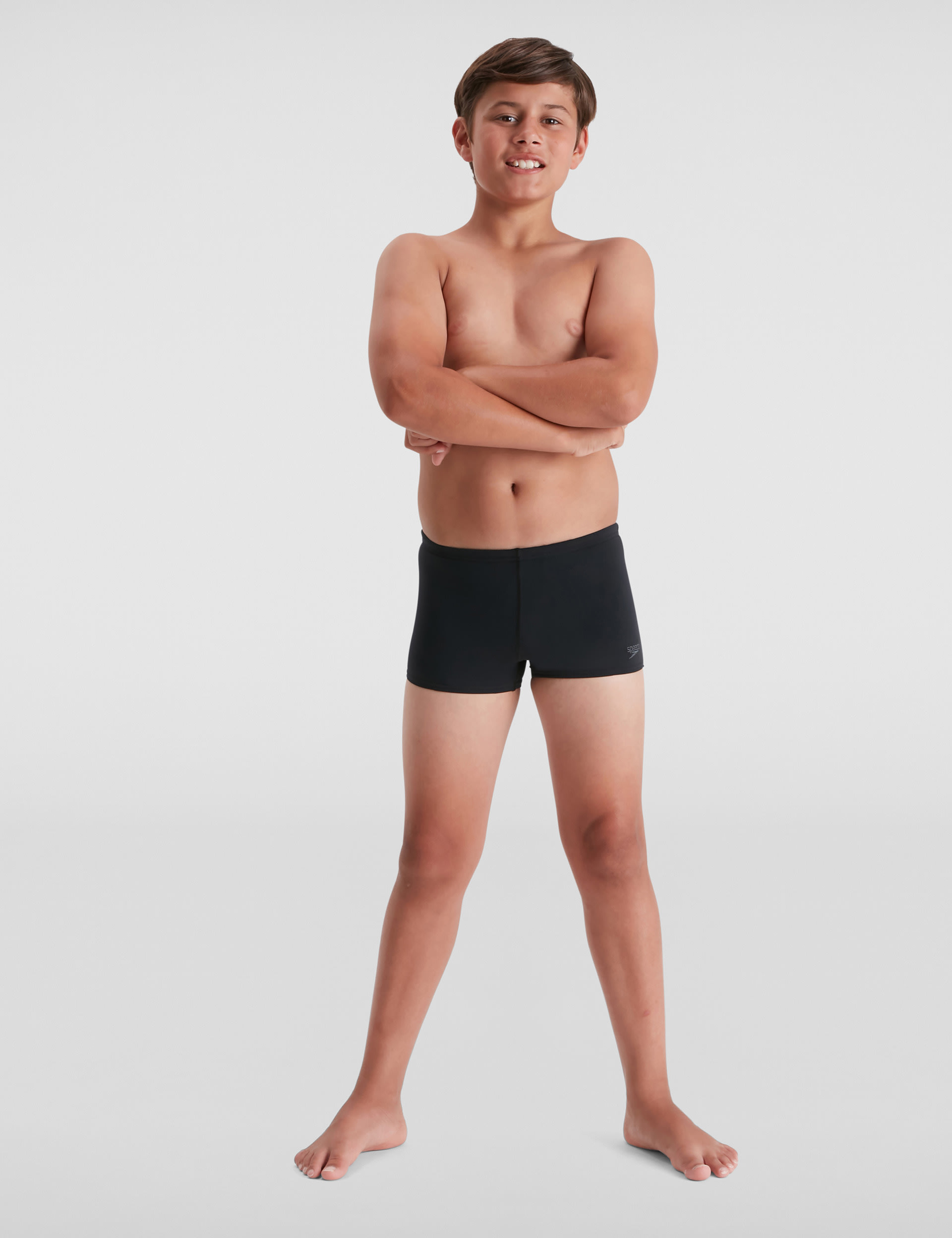 Speedo Boys Aquashort (4-16 Yrs) - 9-10 - Black, Navy,Black