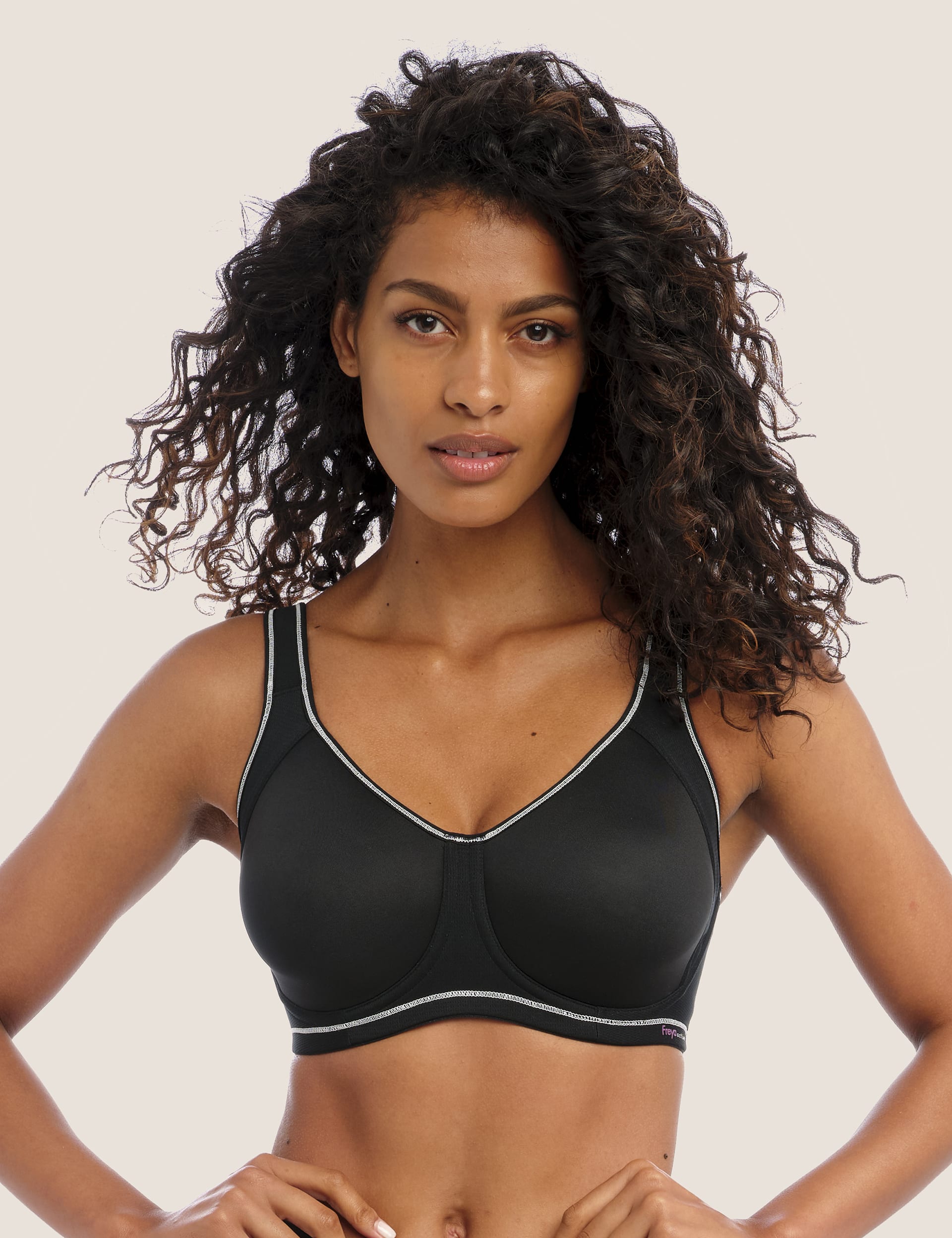 Freya Women's Sonic Medium Impact Wired Sports Bra - 32FF - Storm, Storm