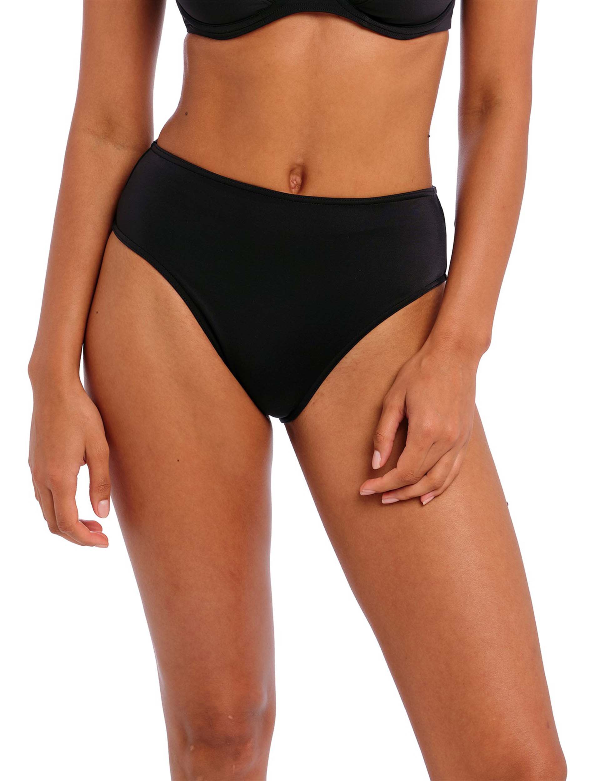 Freya Women's Jewel Cove High Waisted Bikini Bottoms - Black, Black,Blue