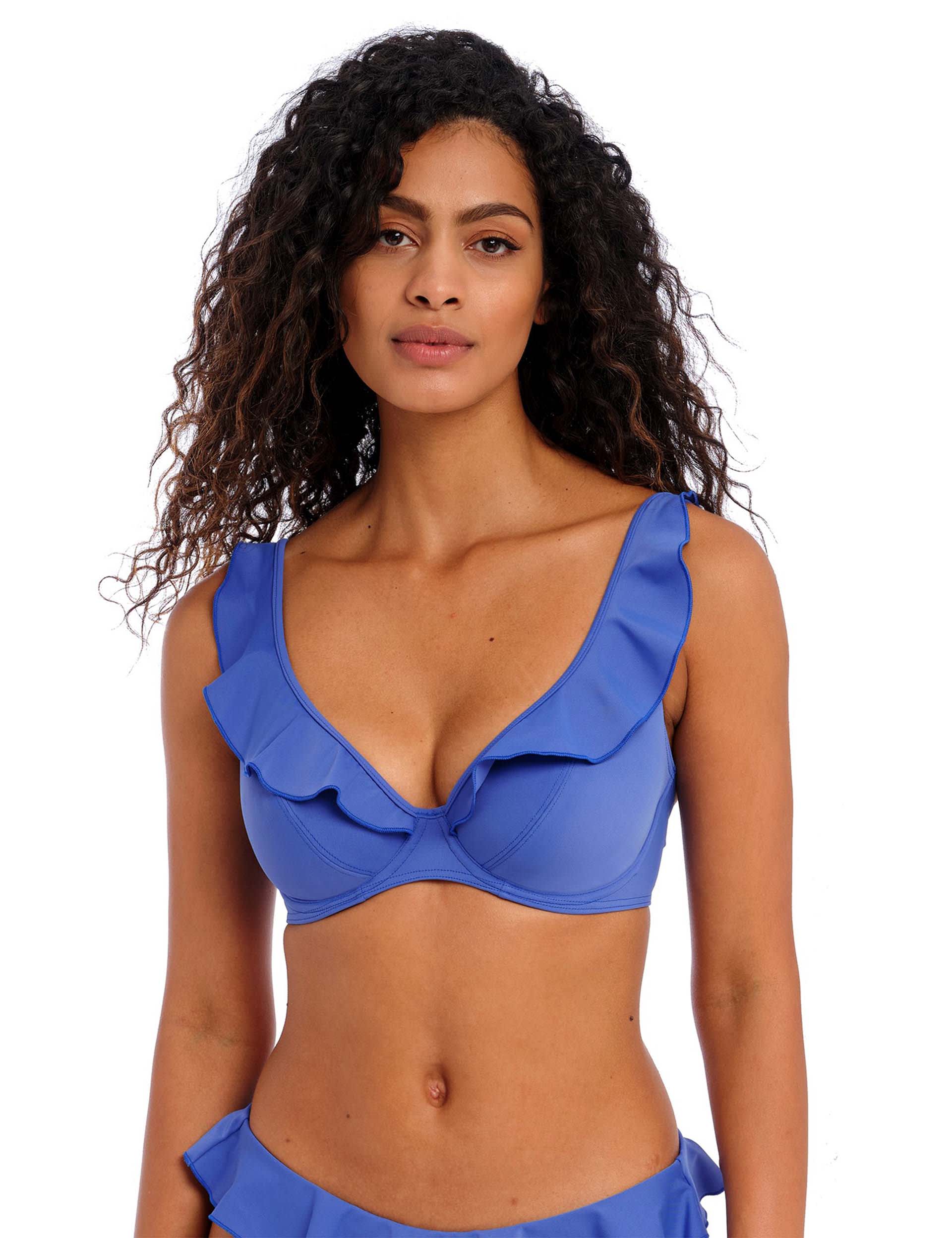 Freya Women's Jewel Cove Wired Bikini Top D-HH - 34F - Blue, Blue