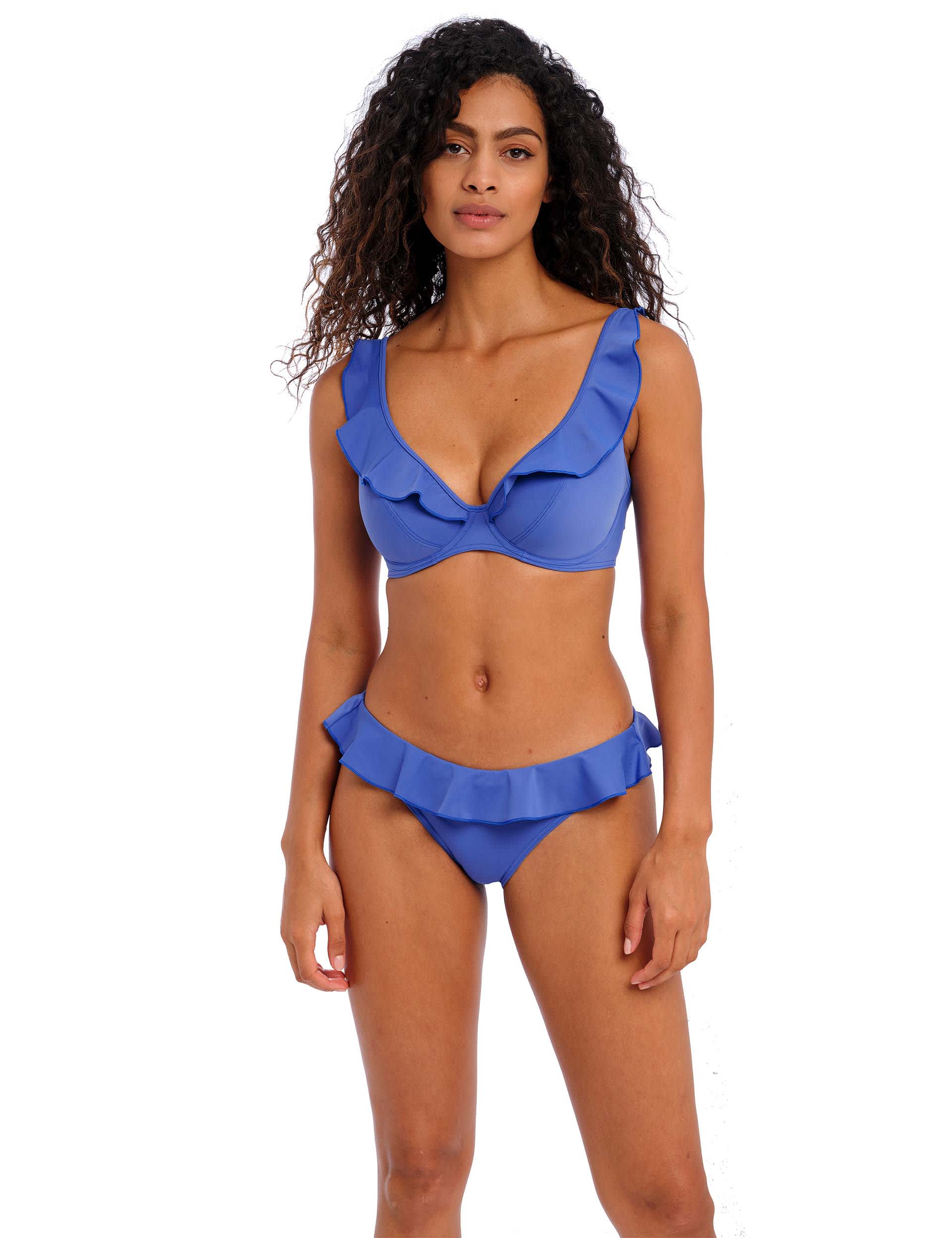 Freya Women's Jewel Cove Wired Bikini Top D-HH - 34F - Blue, Blue