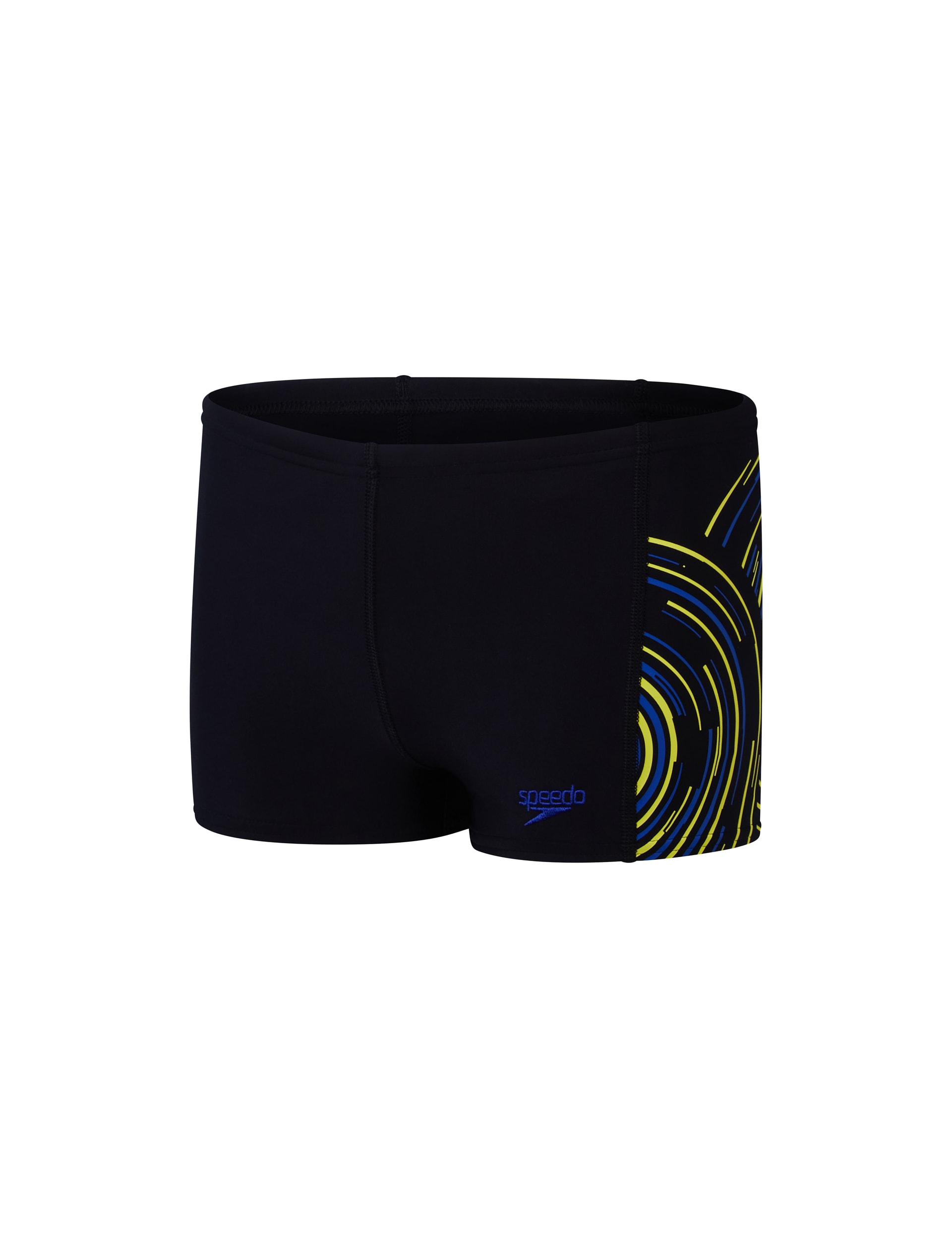 Speedo Boys Plastisol Placement Aquashort (5-16 Yrs) - 13-14 - Black Mix, Black Mix