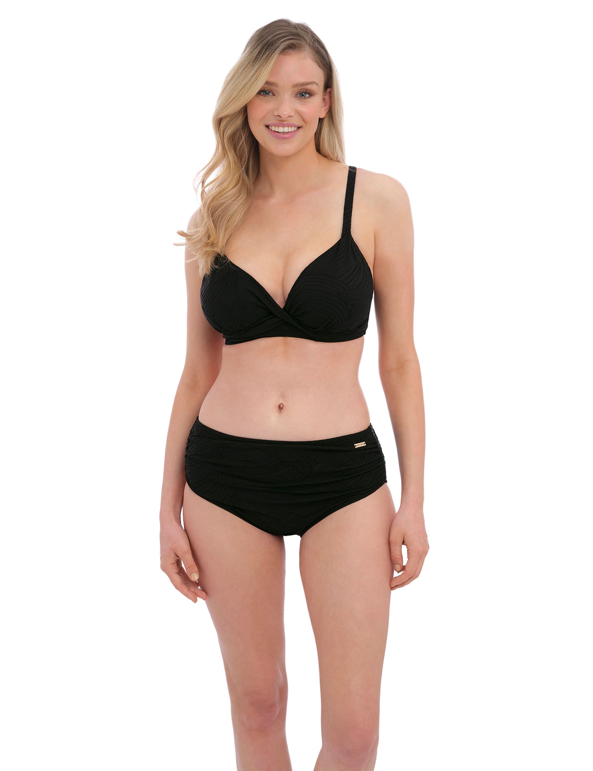 Fantasie Women's Ottawa Deep Gathered Brief - M - Black, Black