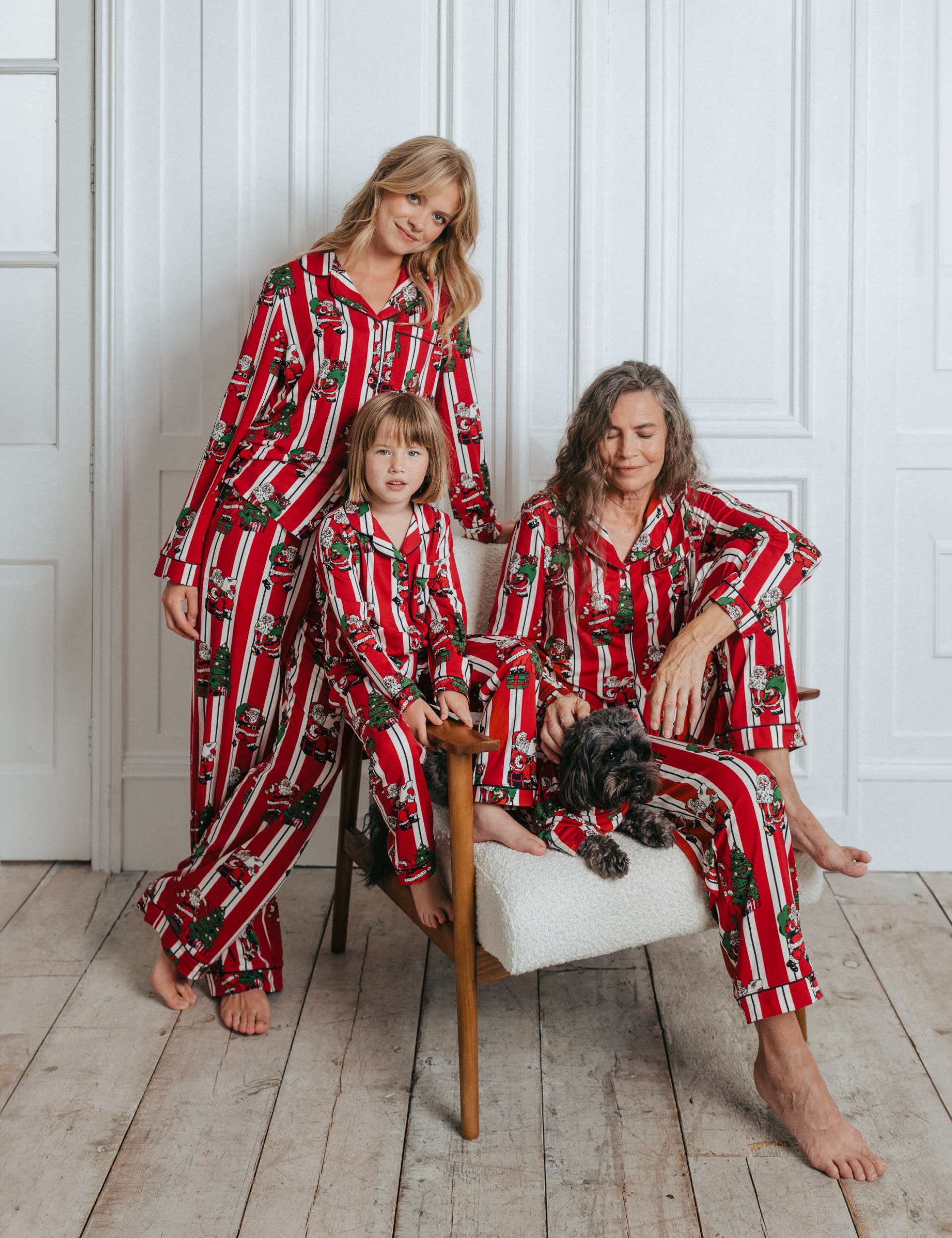 Chelsea Peers Candy Cane Festive Print Pyjamas (1-12 Yrs) - 9-10Y - Red Mix, Red Mix