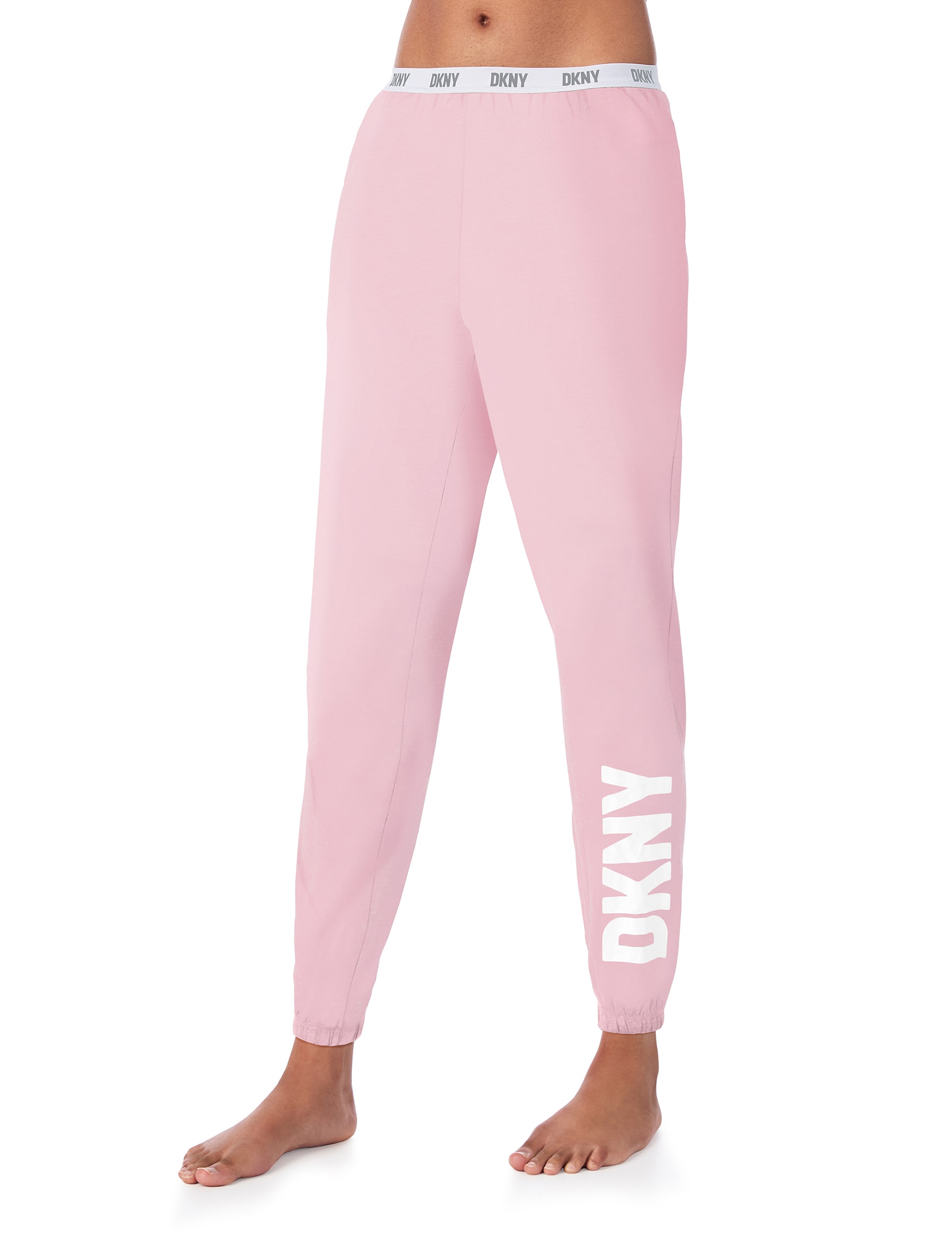 Dkny Women's Cotton Rich Logo Pyjama Bottoms - Pink Mix, Pink Mix,Black Mix,Grey Mix