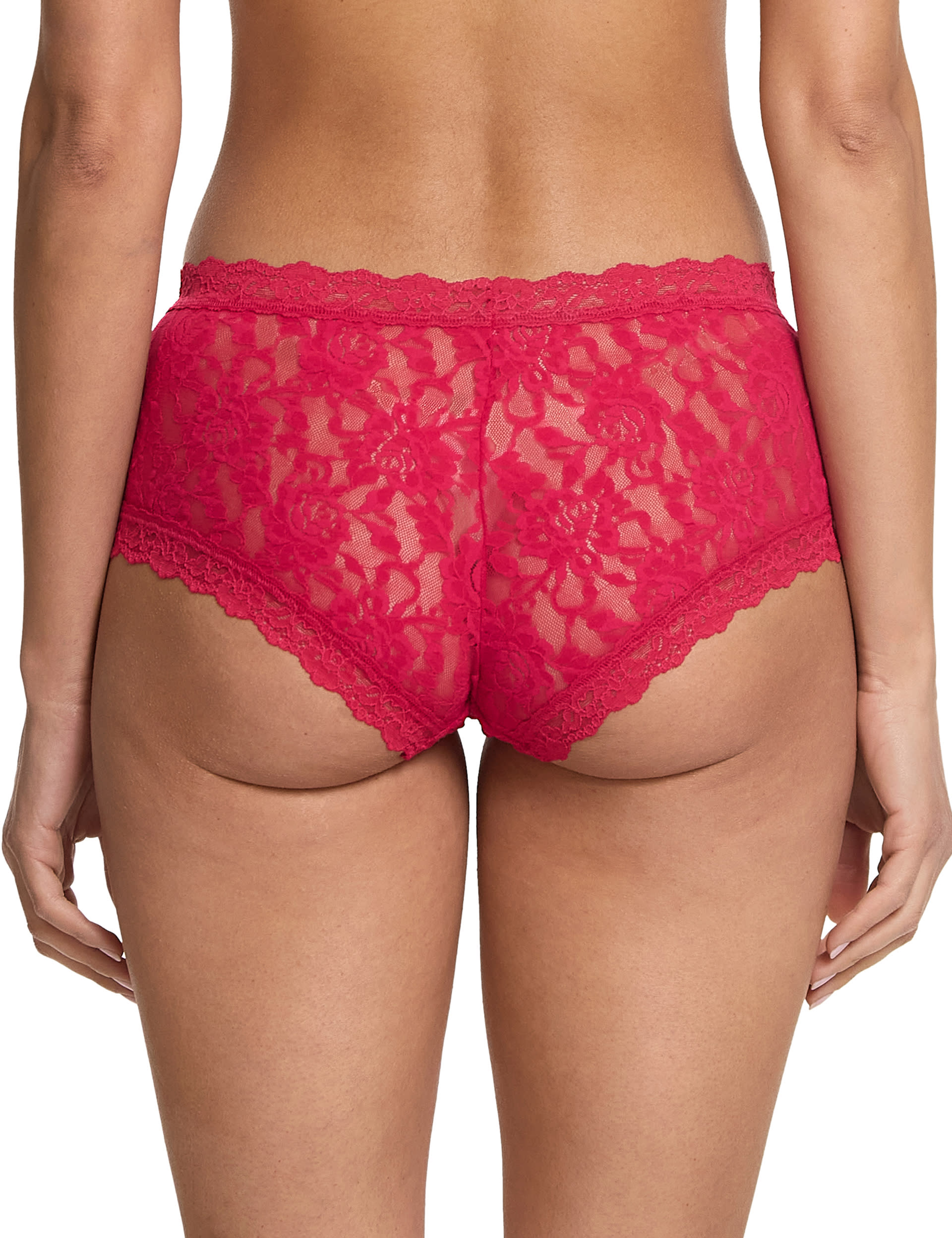 Hanky Panky Women's Signature Lace Boyshort Knicker - Bright Red, Bright Red