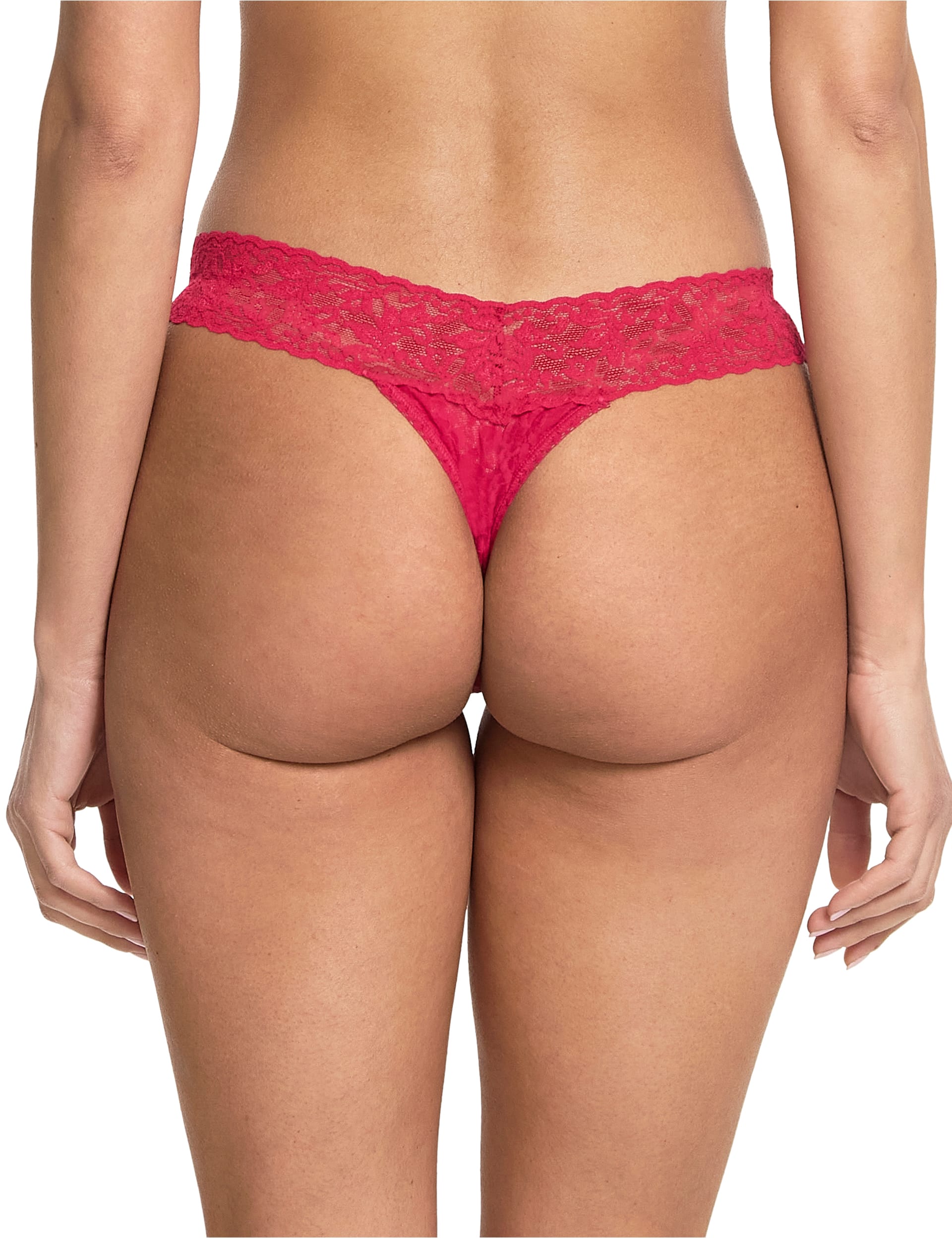 Hanky Panky Women's Low Rise Signature Lace Thong - Bright Red, Bright Red