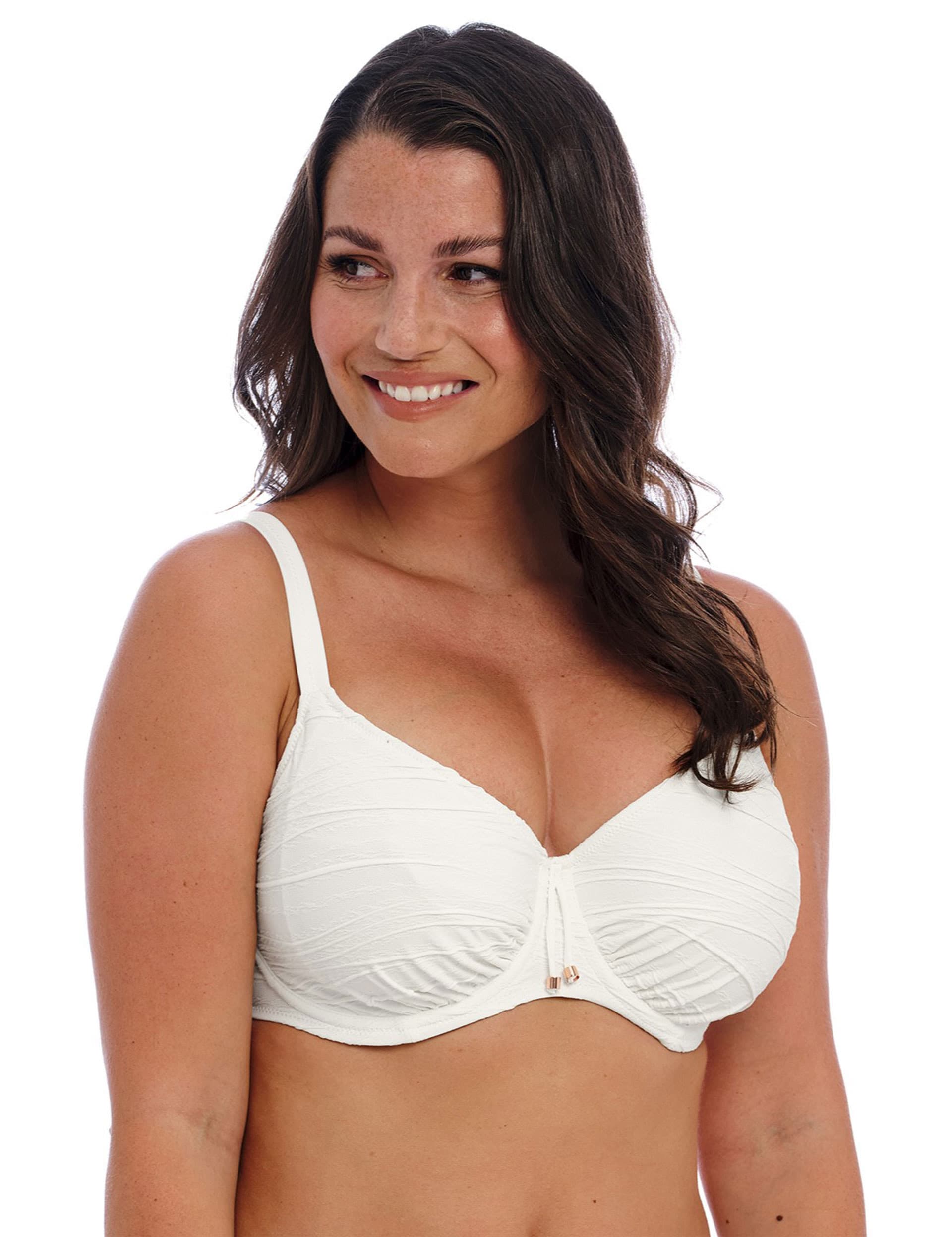 Fantasie Women's Beach Waves Wired Bikini Top - 38E - Cream, Cream