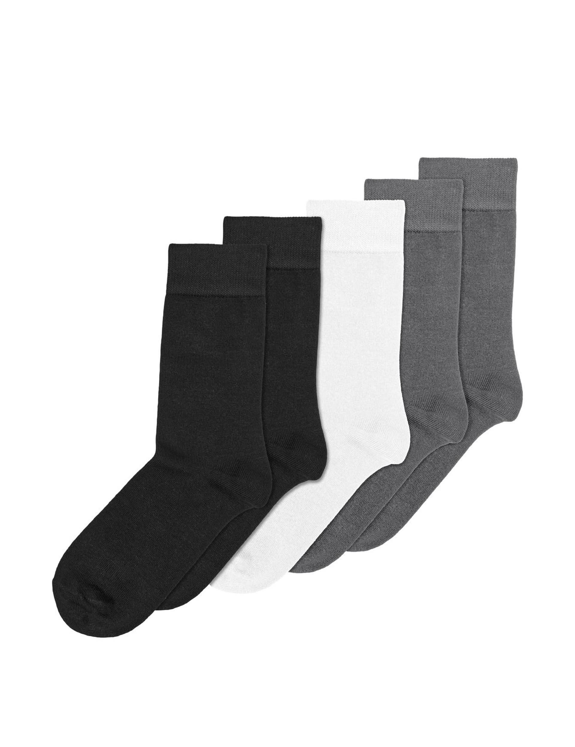 Only & Sons Men's 5pk Assorted Socks - one size - Black Mix, Black Mix