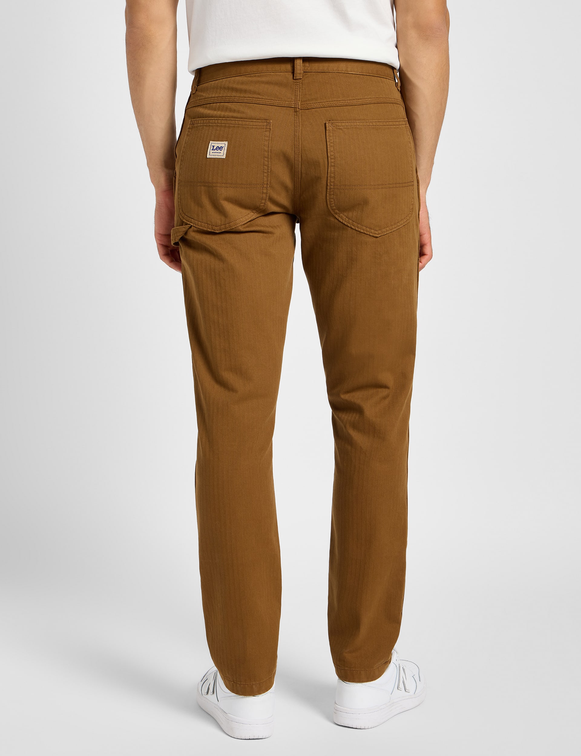 Lee Men's Pure Cotton Carpenter Trousers - 34/32 - Brown, Brown