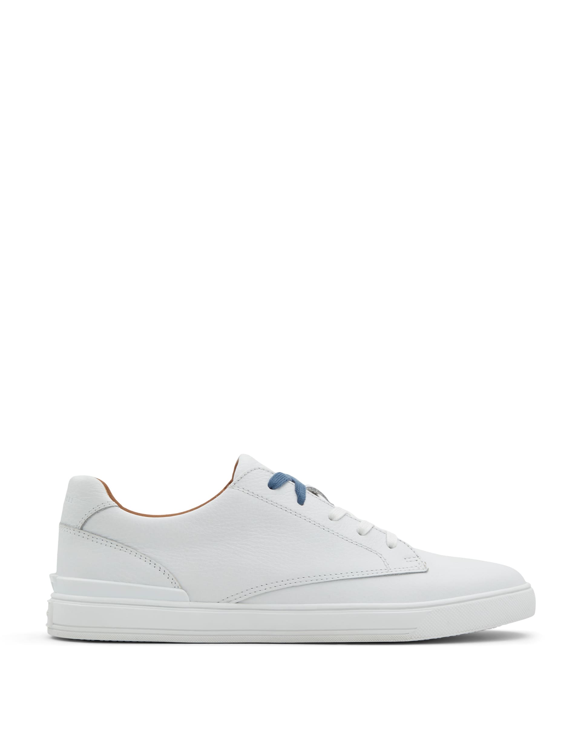 Ted Baker Men's Leather Lace Up Trainers - 9 - White, White,Stone