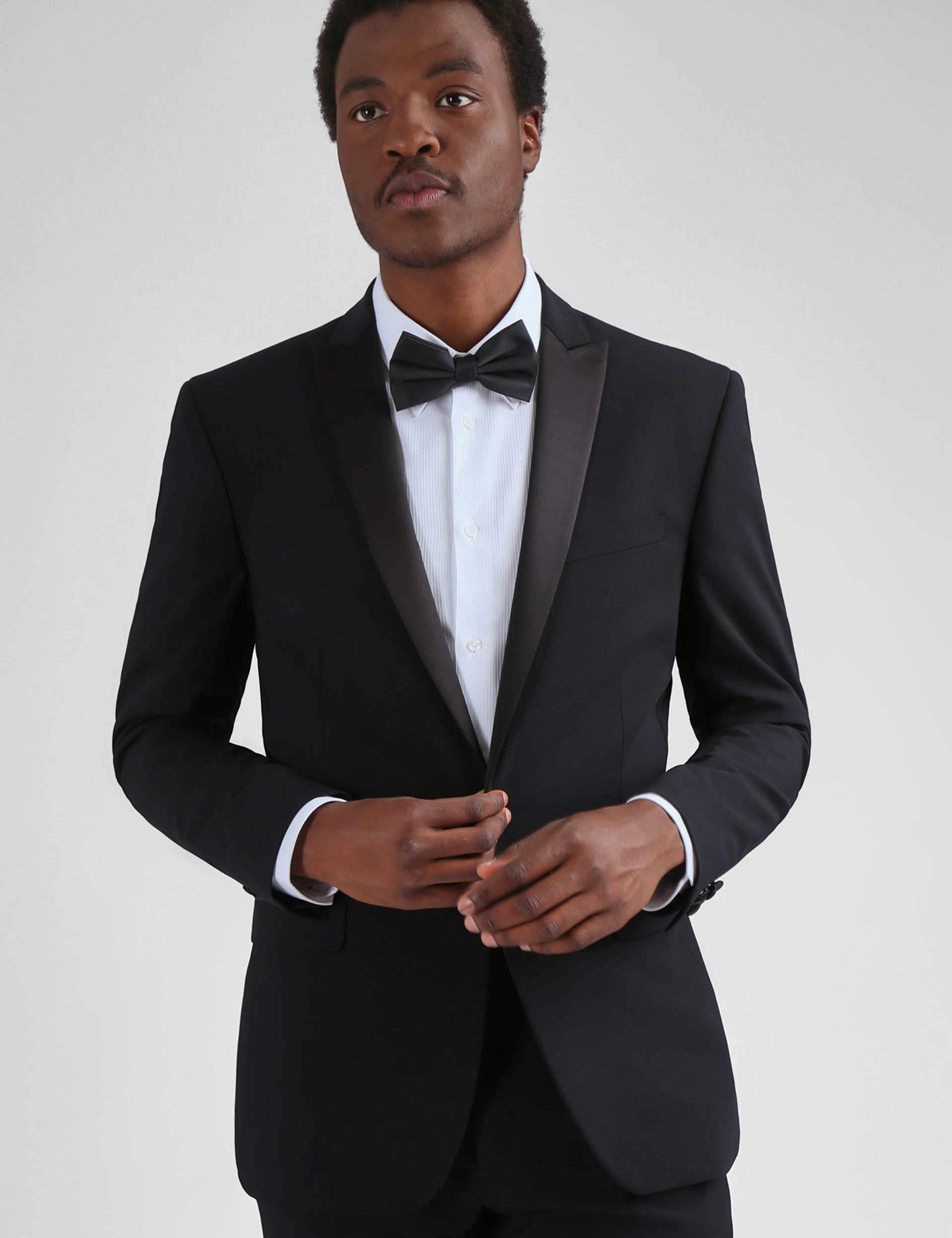 Ted Baker Men's Slim Fit Wool Rich Tuxedo Jacket - 44REG - Black, Black