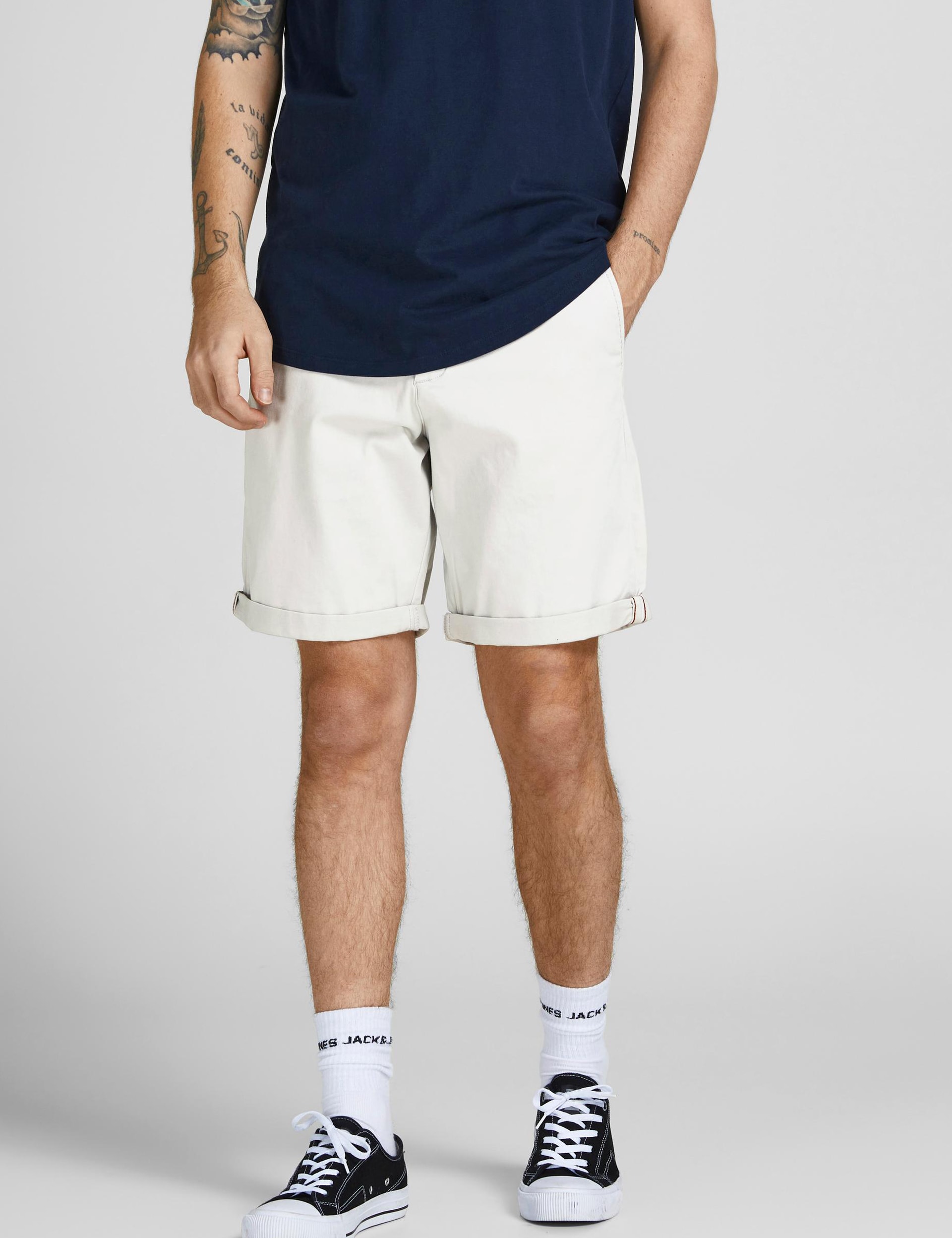 Jack & Jones Men's Regular Fit Chino Shorts - Sage, Navy,Beige,Sage,White