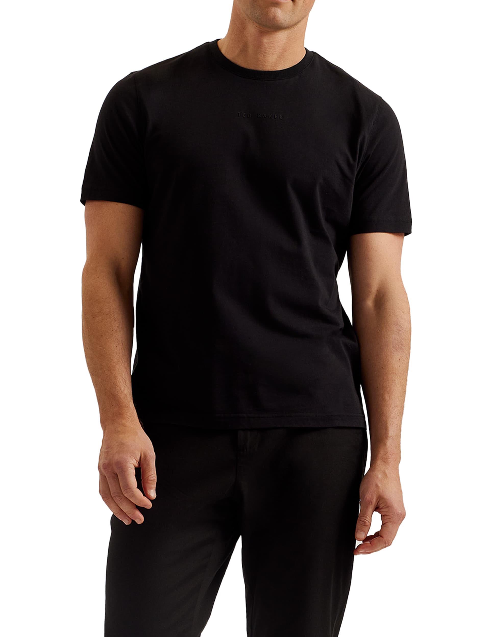 Ted Baker Men's Pure Cotton Crew Neck T-Shirt - XL - Black, Black,Navy,White