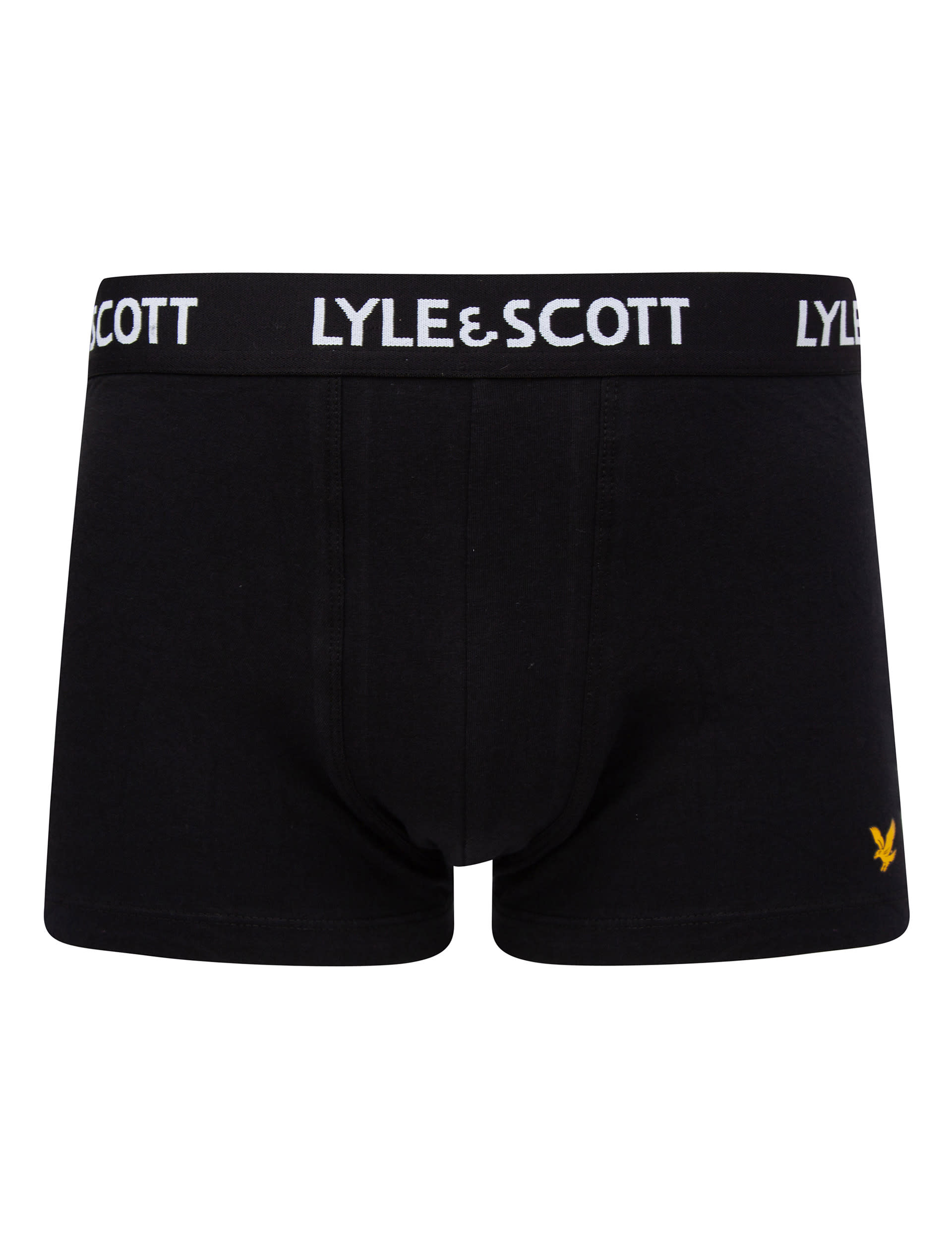 Lyle & Scott Men's 3pk Cotton Rich Trunks - L - Grey Mix, Black,Grey Mix