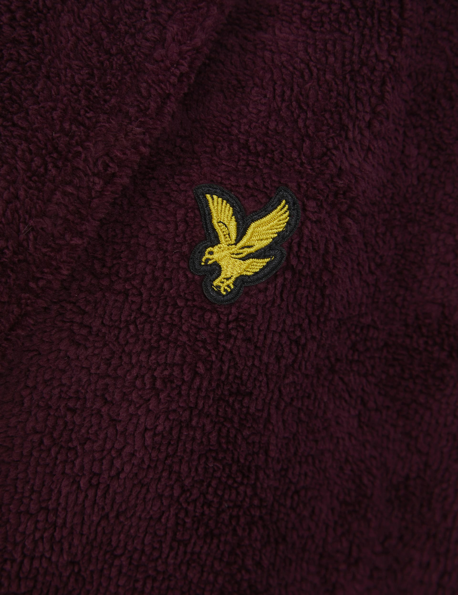 Lyle & Scott Men's Cotton Blend Dressing Gown - Burgundy, Burgundy