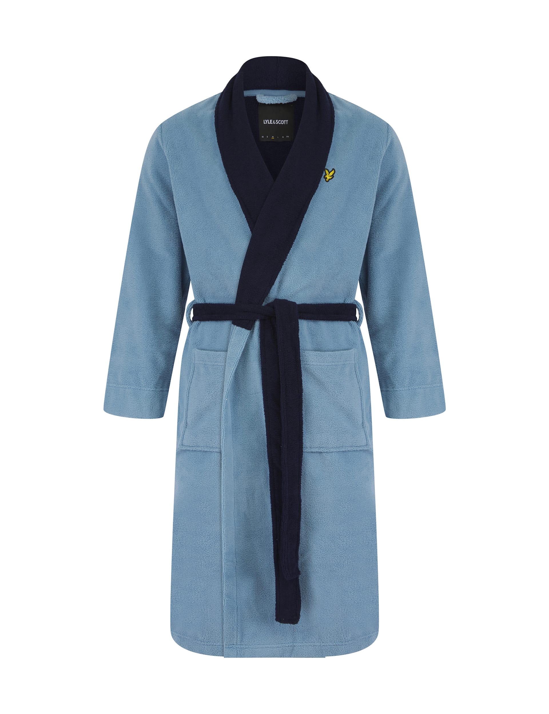 Lyle & Scott Men's Cotton Blend Dressing Gown - XL - Blue Mix, Green Mix,Blue Mix,Burgundy