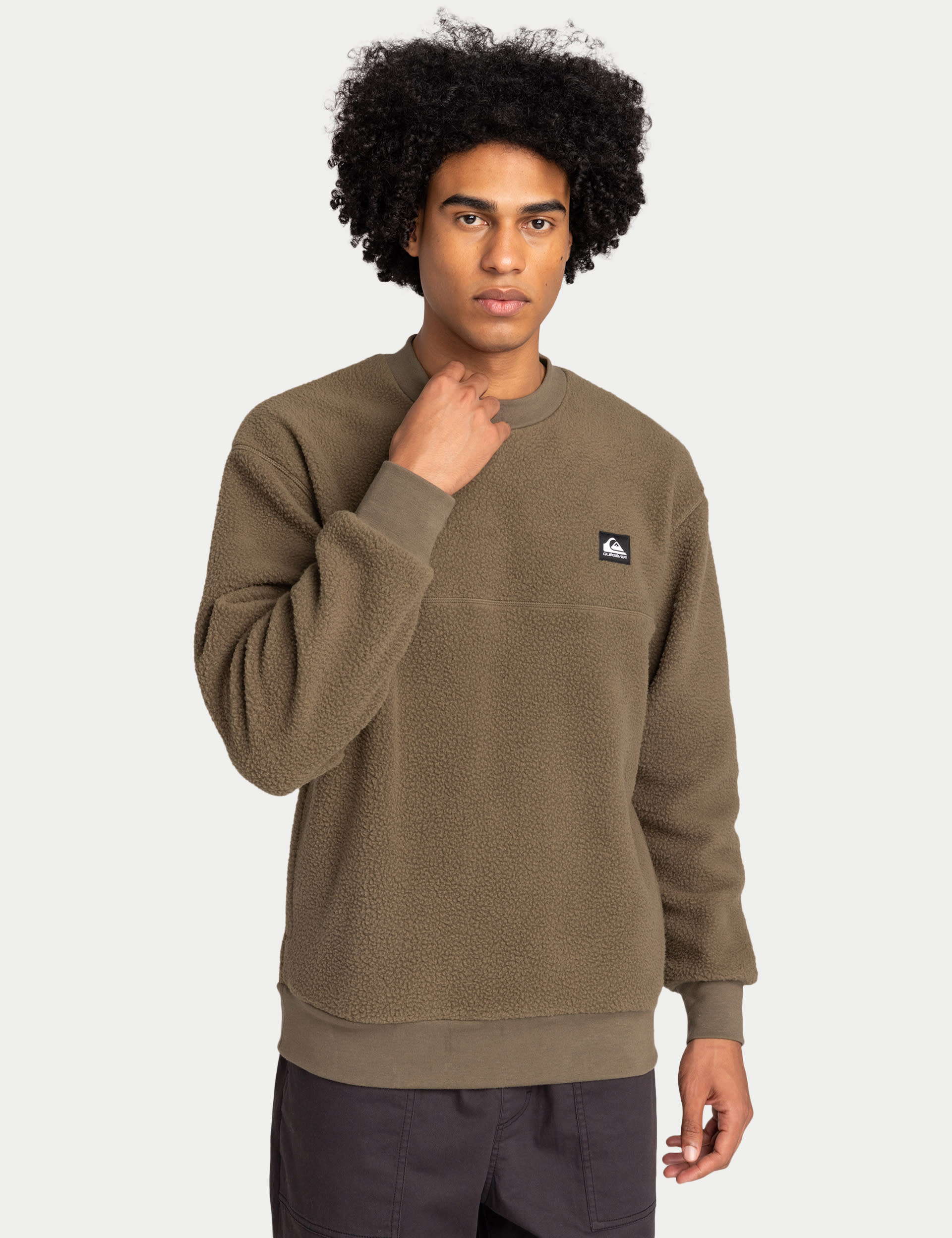 Quiksilver Men's Clean Coast Jumper - Khaki, Khaki