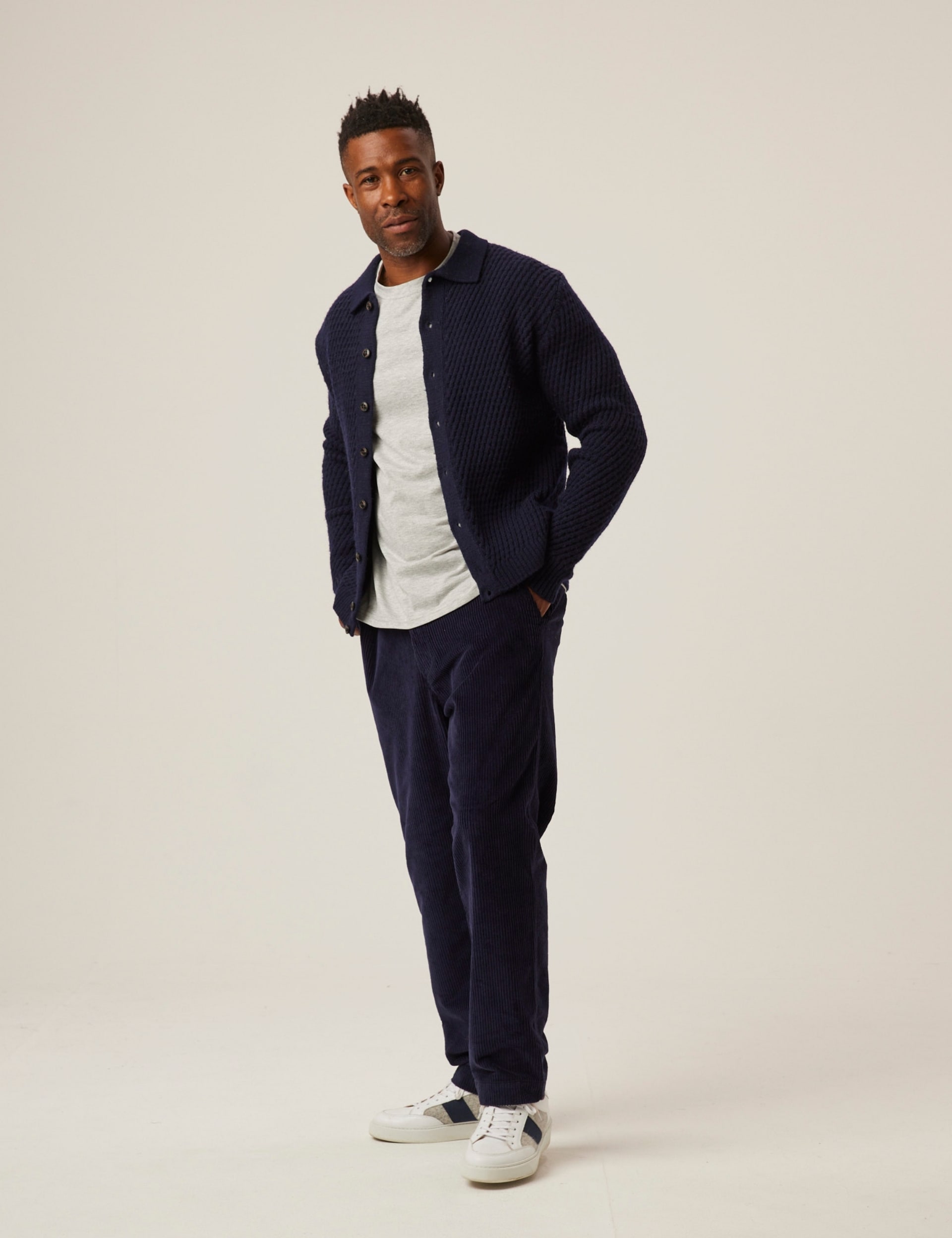 Peregrine Men's Hampton Cardigan - XS - Navy, Navy