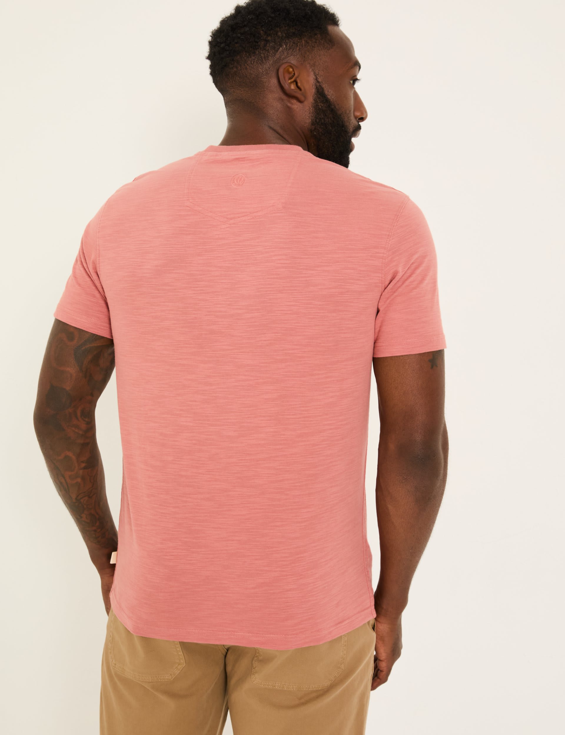 Fatface Men's Pure Cotton Surf Graphic T-Shirt - XLREG - Pink Mix, Pink Mix