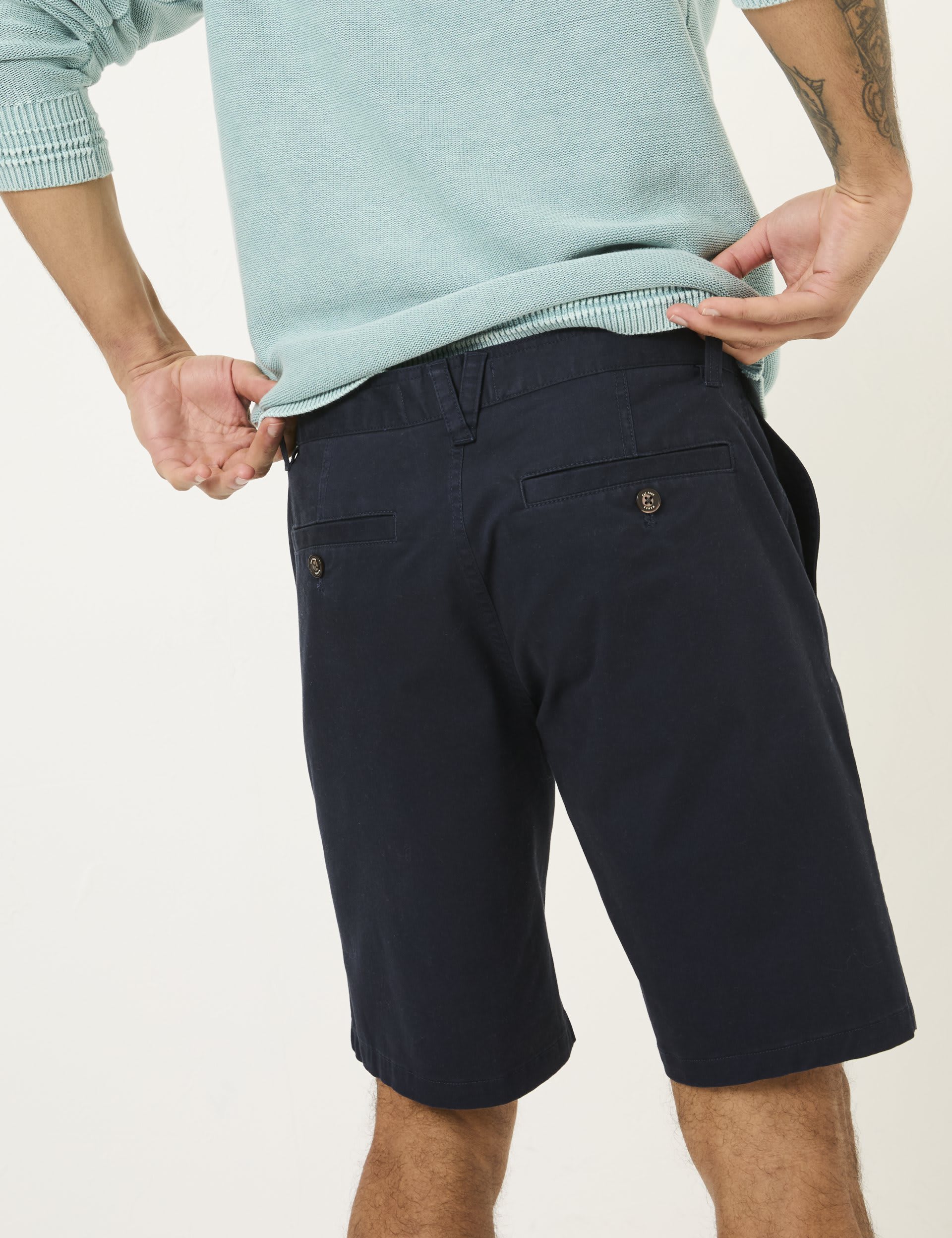 Fatface Men's Cotton Rich Chino Shorts - 34REG - Navy, Navy