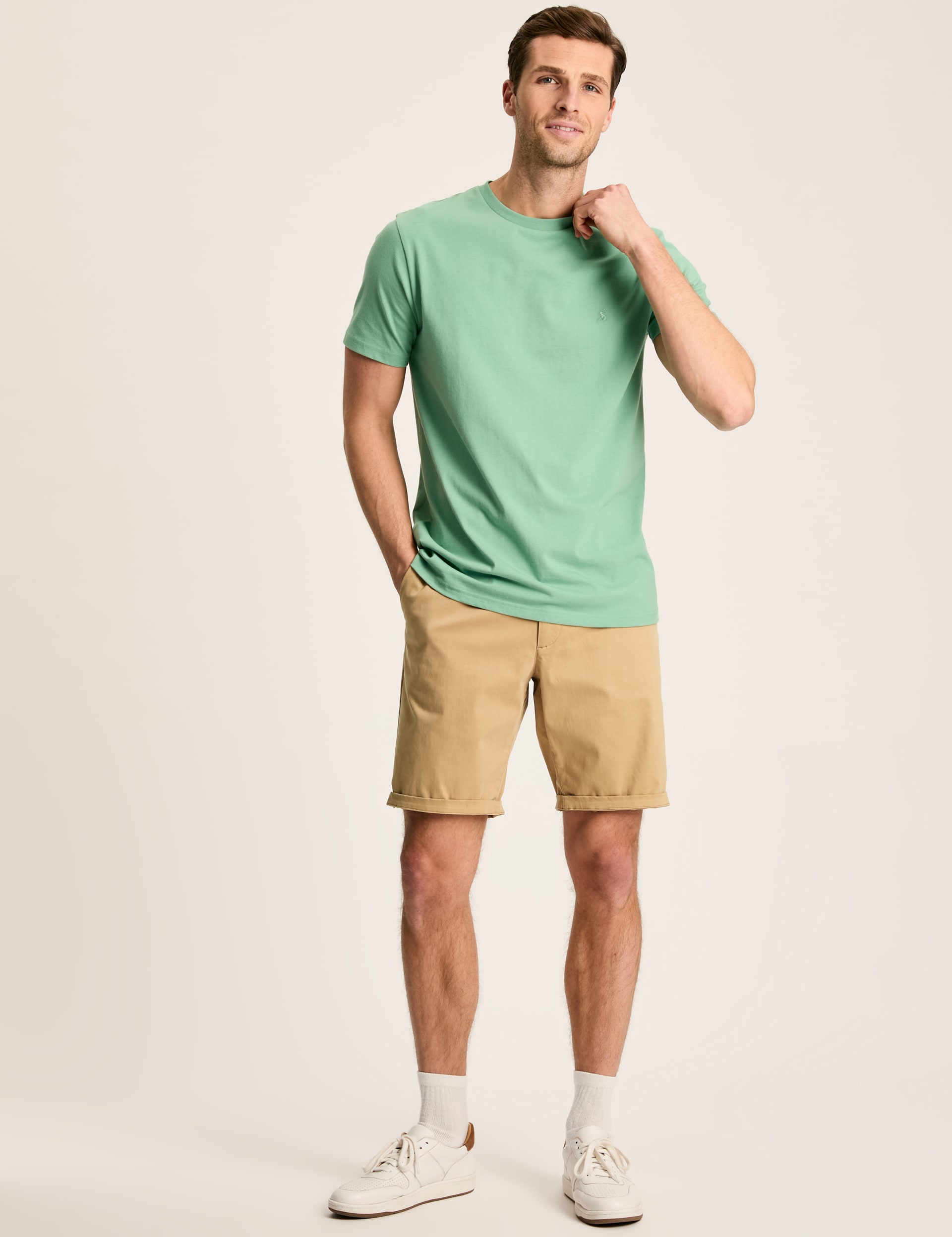 Joules Men's Cotton Rich Chino Shorts - 32REG - Brown, Navy,Brown