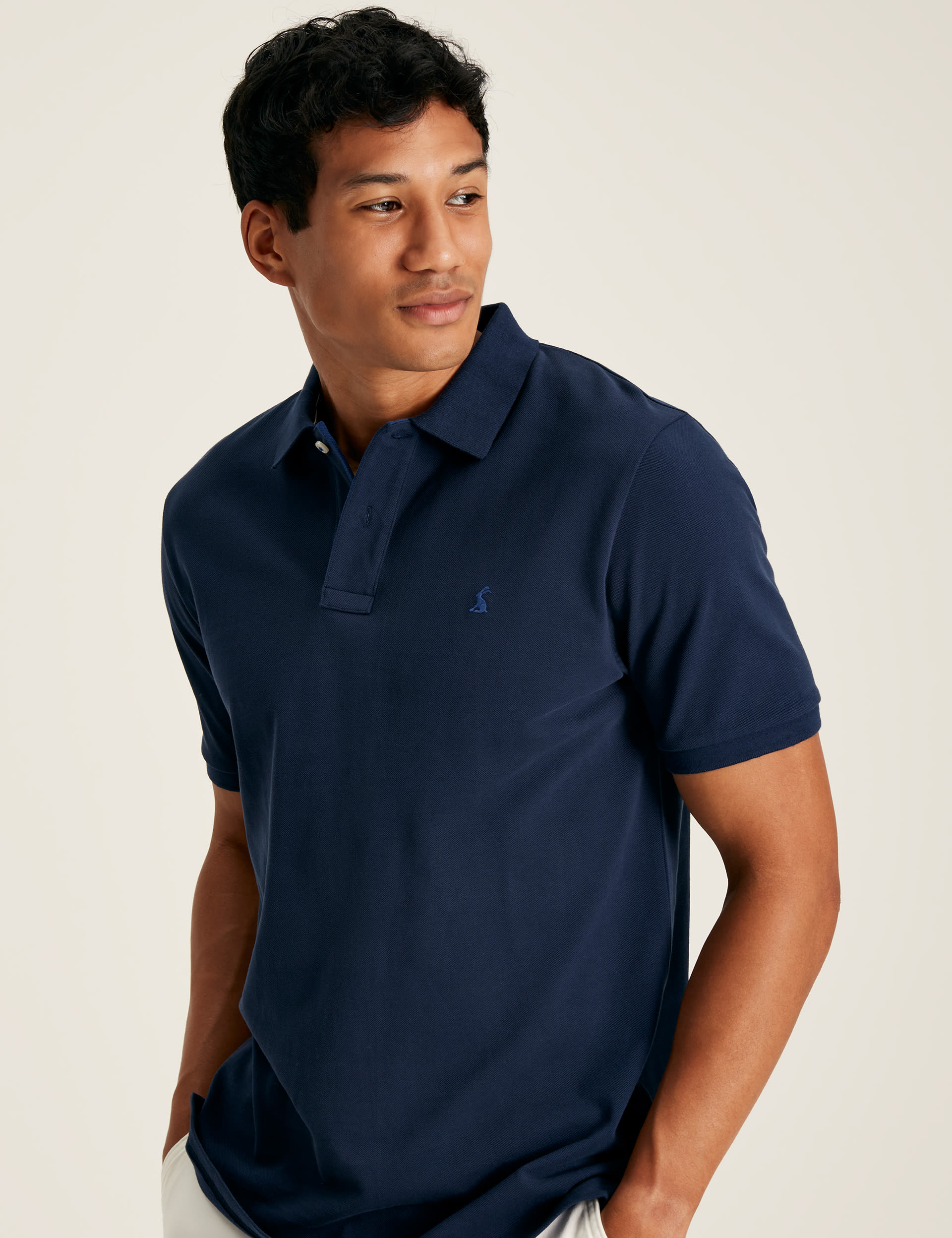 Joules Men's Pure Cotton Pique Polo Shirt - M - Navy, Navy