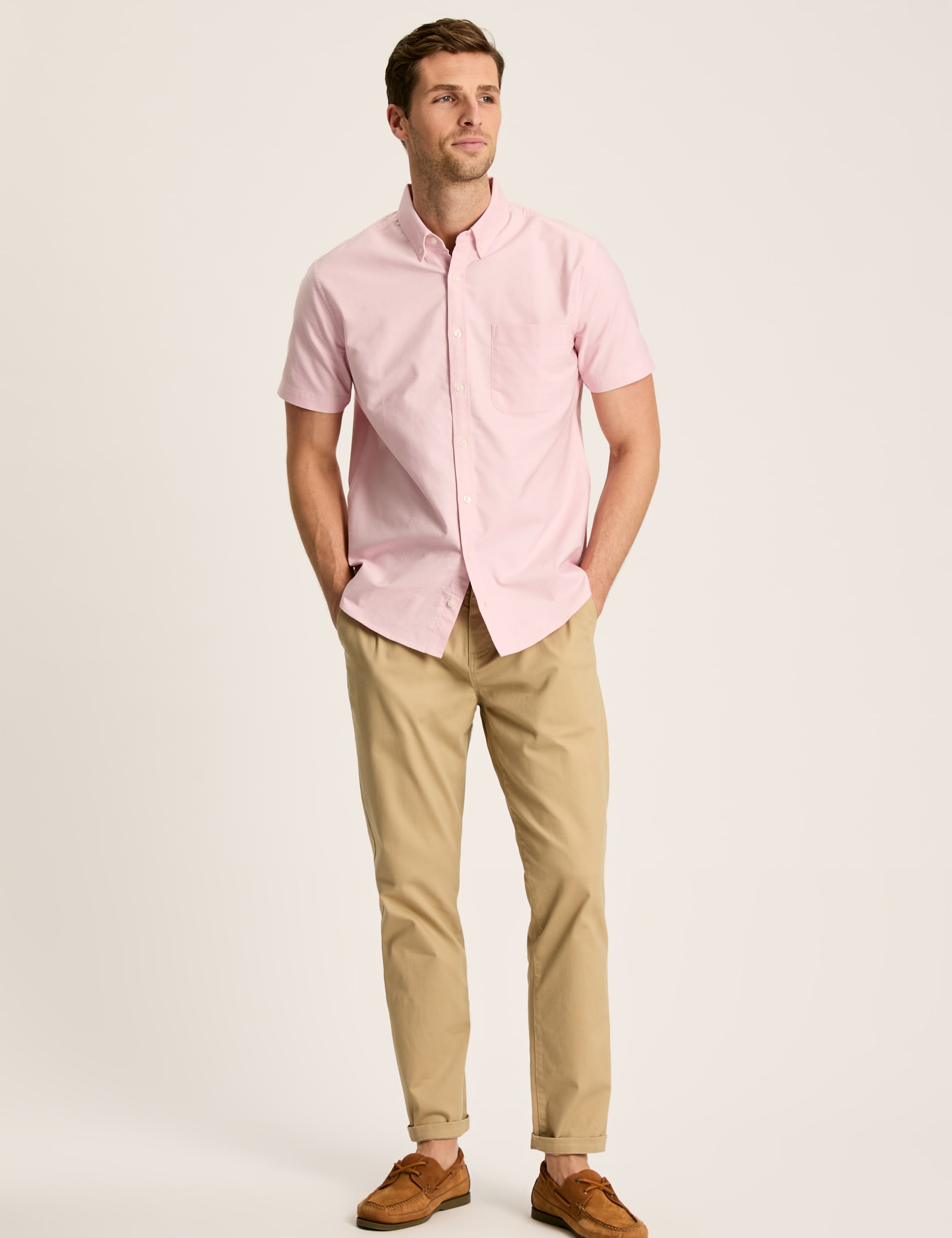 Joules Men's Pure Cotton Oxford Shirt - Pink, Pink