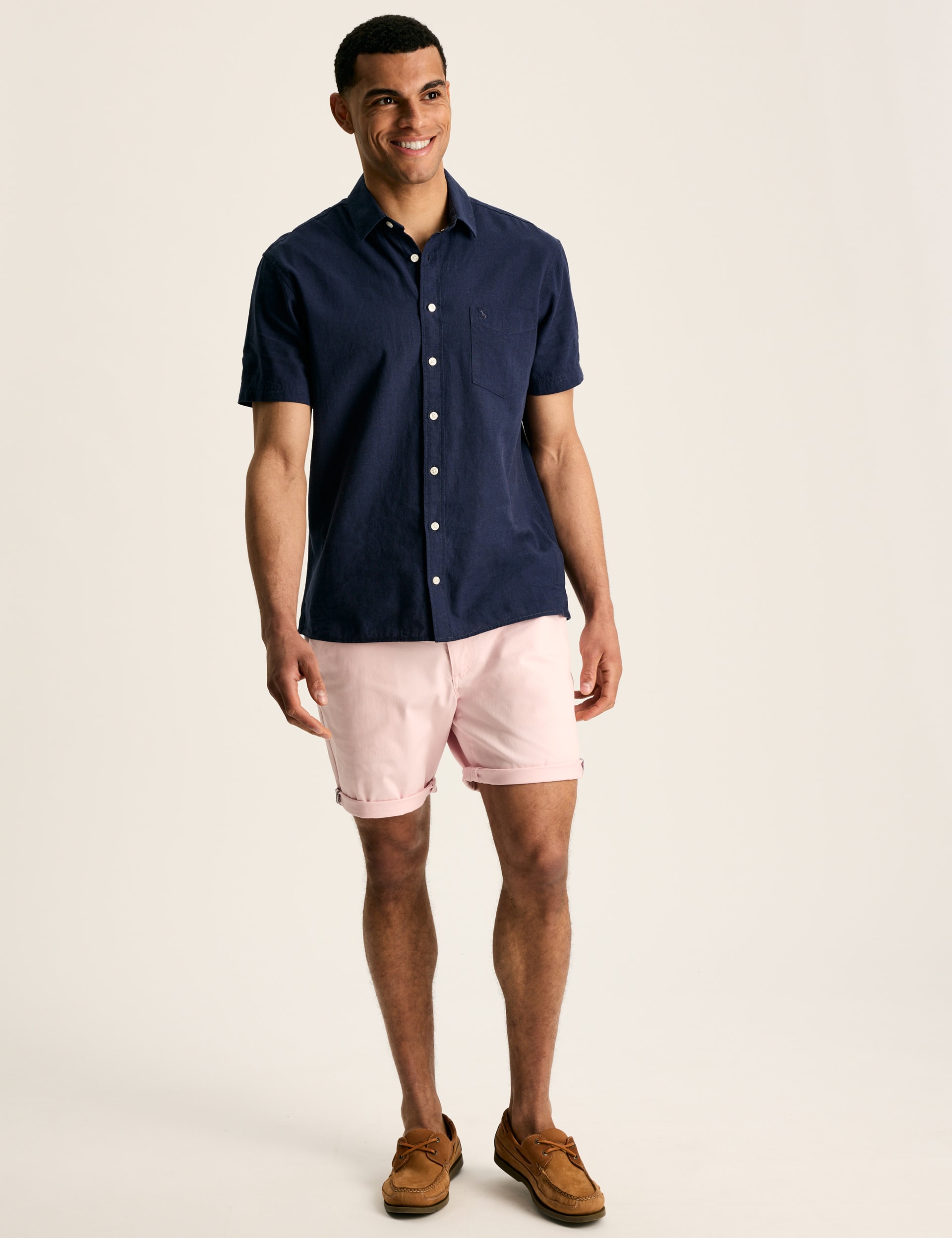 Joules Men's Linen Rich Shirt - Navy, Navy