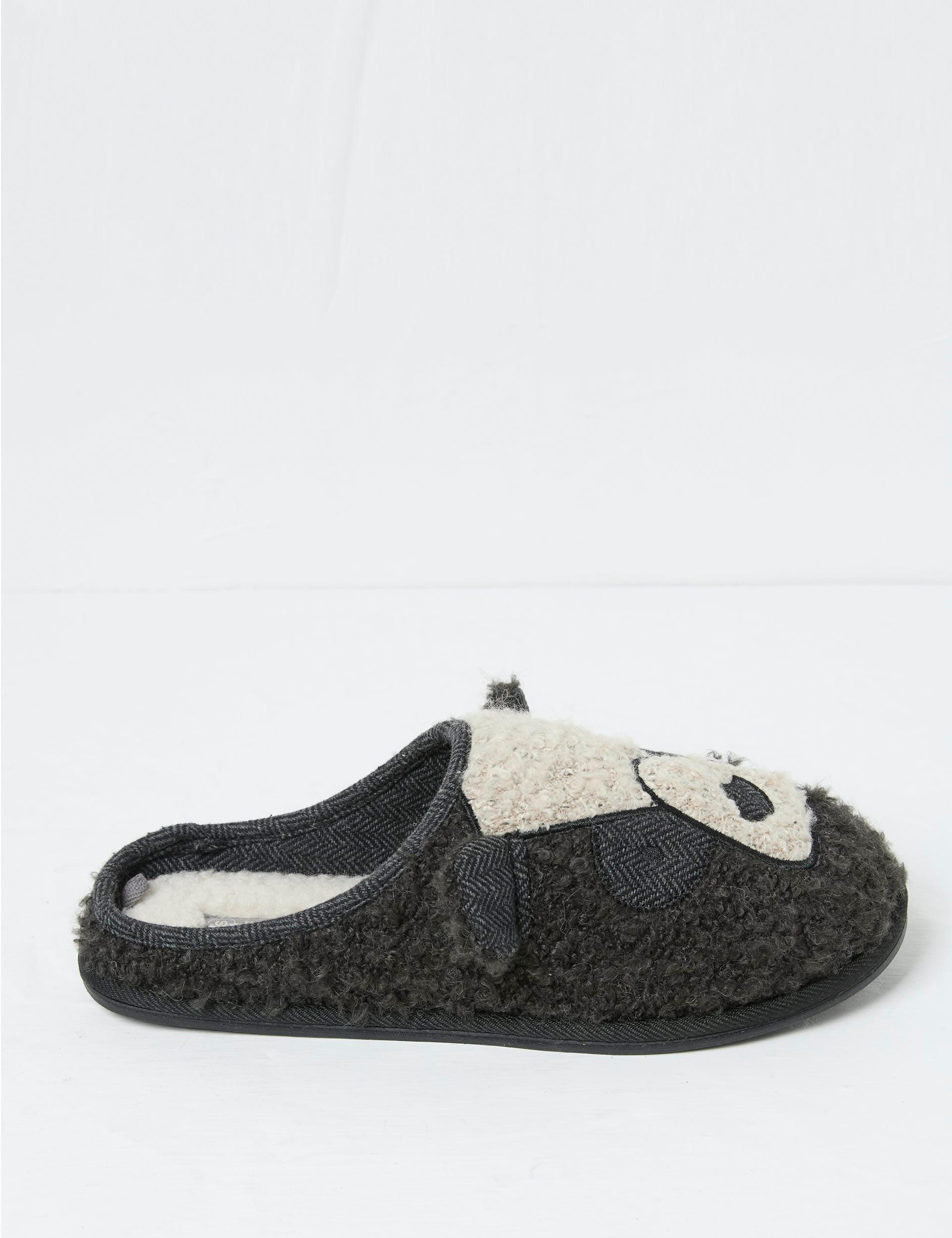 Fatface Men's Bear Slippers - Grey Mix, Grey Mix