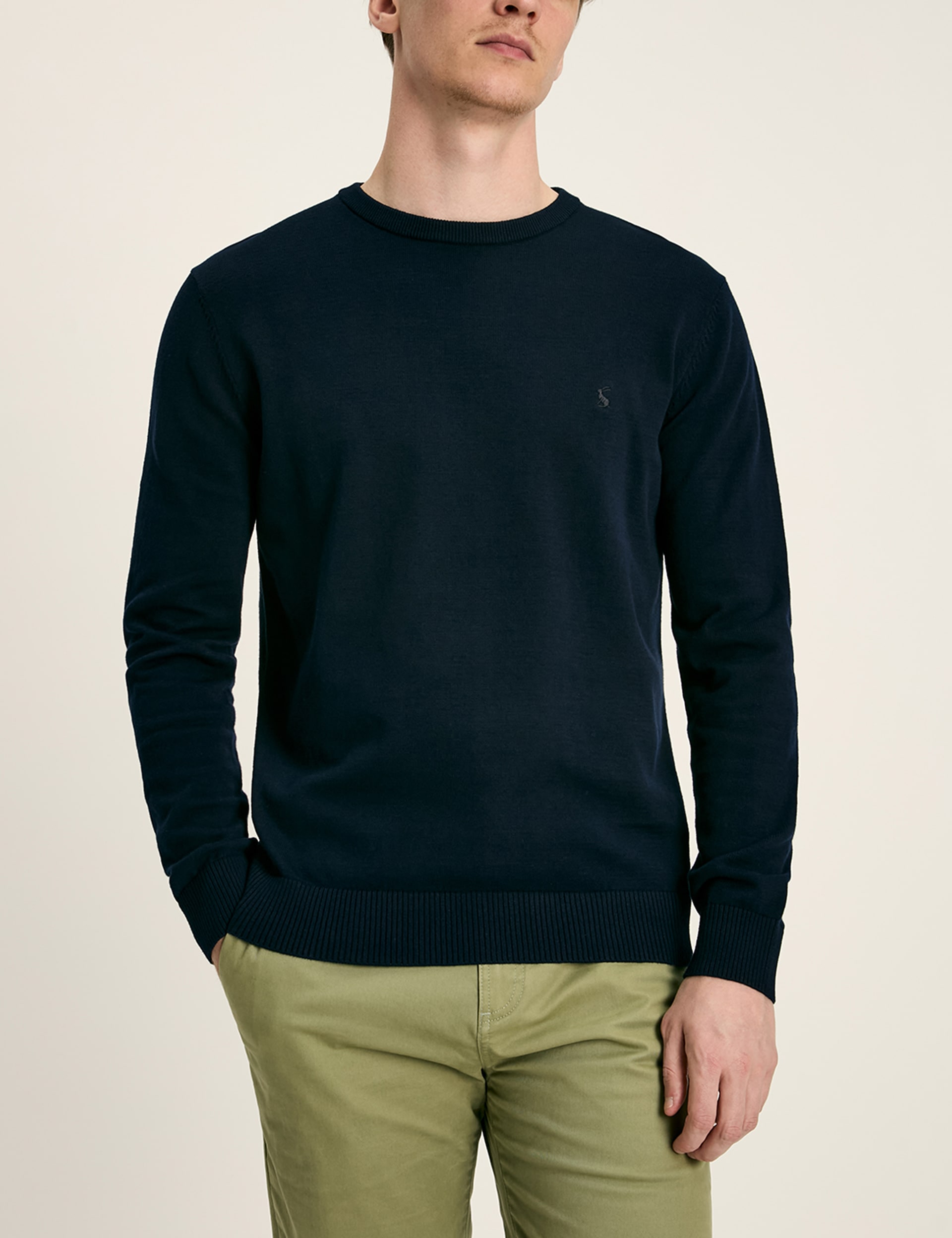 Joules Men's Pure Cotton Crew Neck Jumper - XL - Navy, Navy,Oatmeal,Black