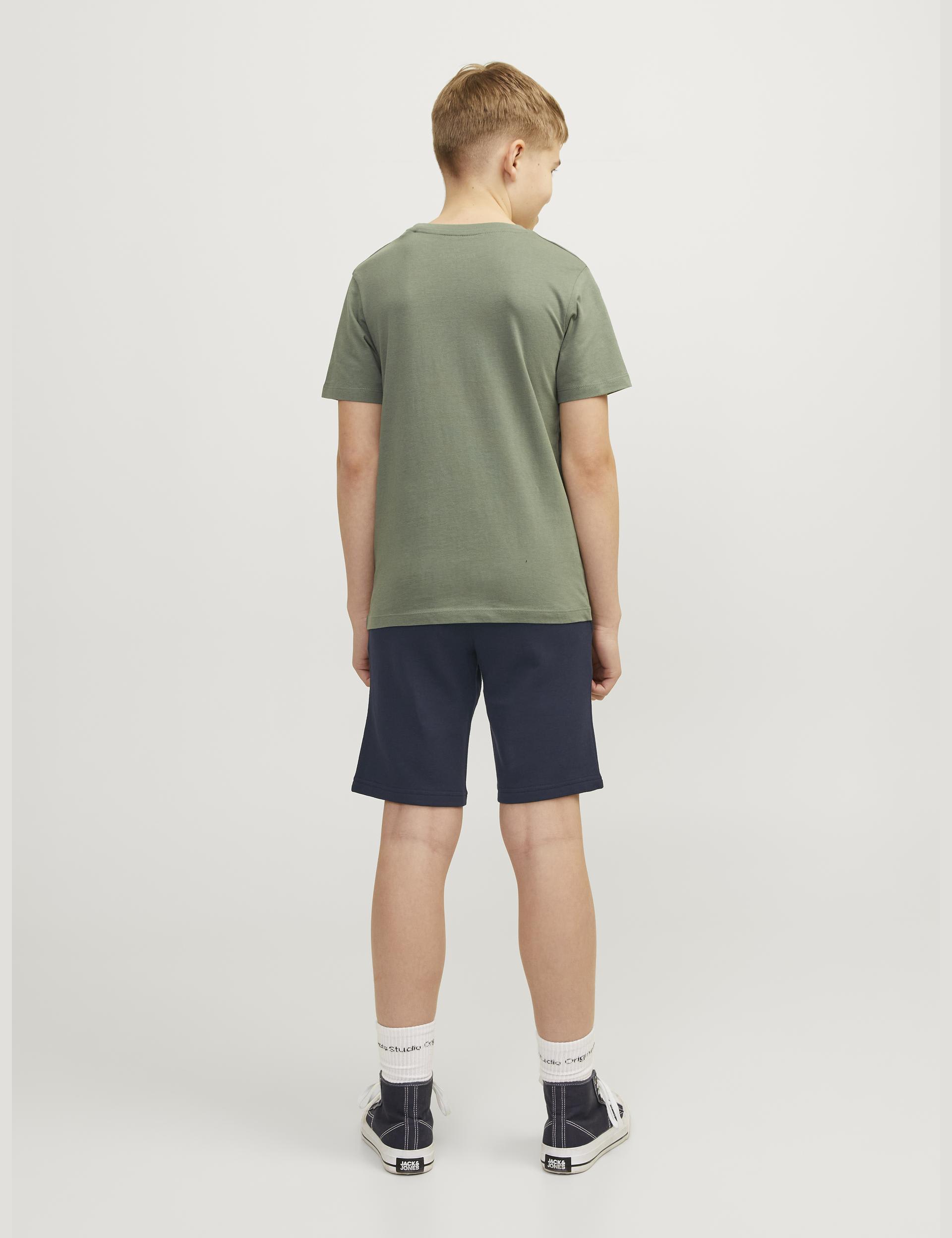 Jack & Jones Junior Boys Pure Cotton Shorts (8-16 Yrs) - 10y - Navy, Navy,Black