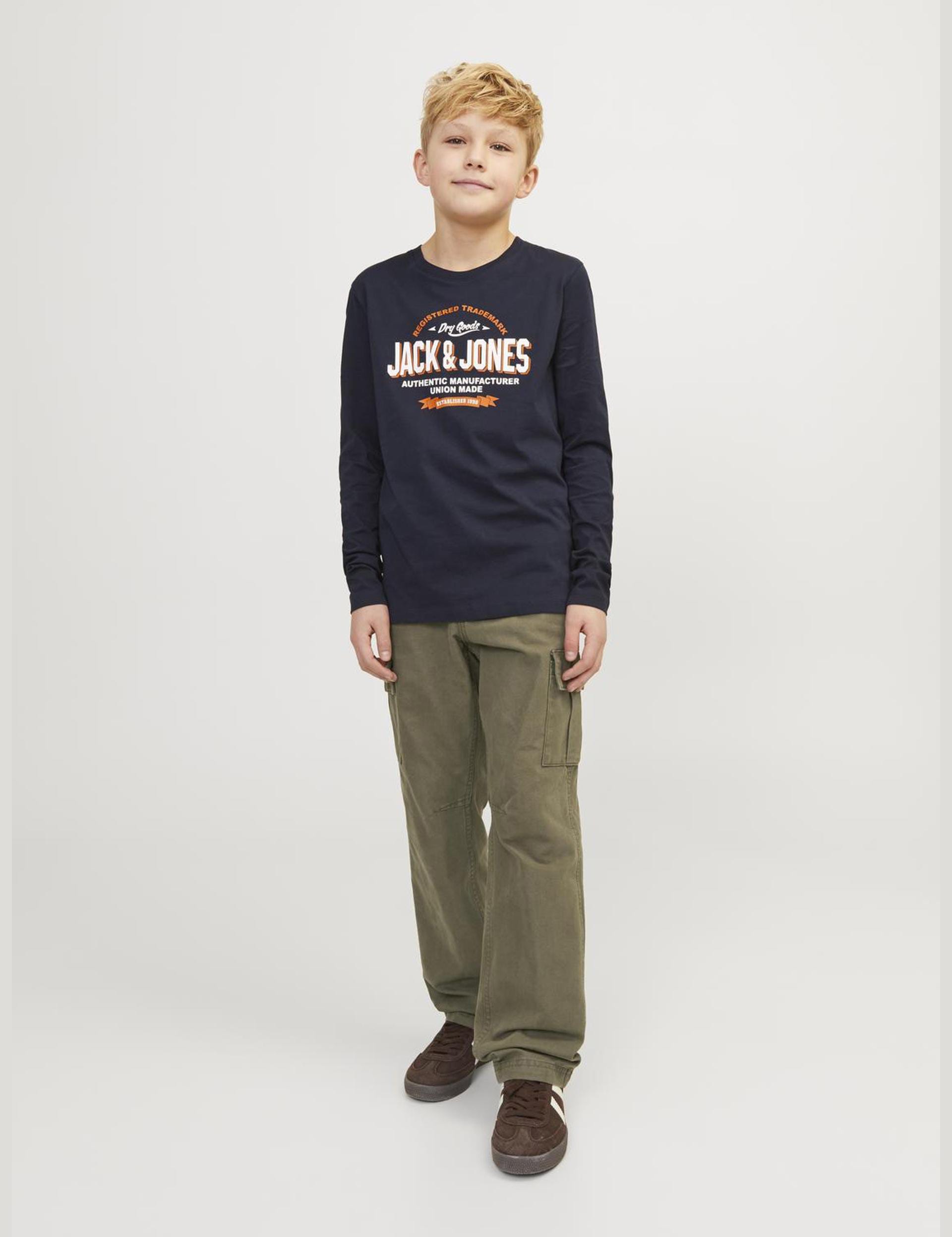 Jack & Jones Junior Boys Pure Cotton Cargo Trousers (8-16 Yrs) - 12y - Green, Black,Green