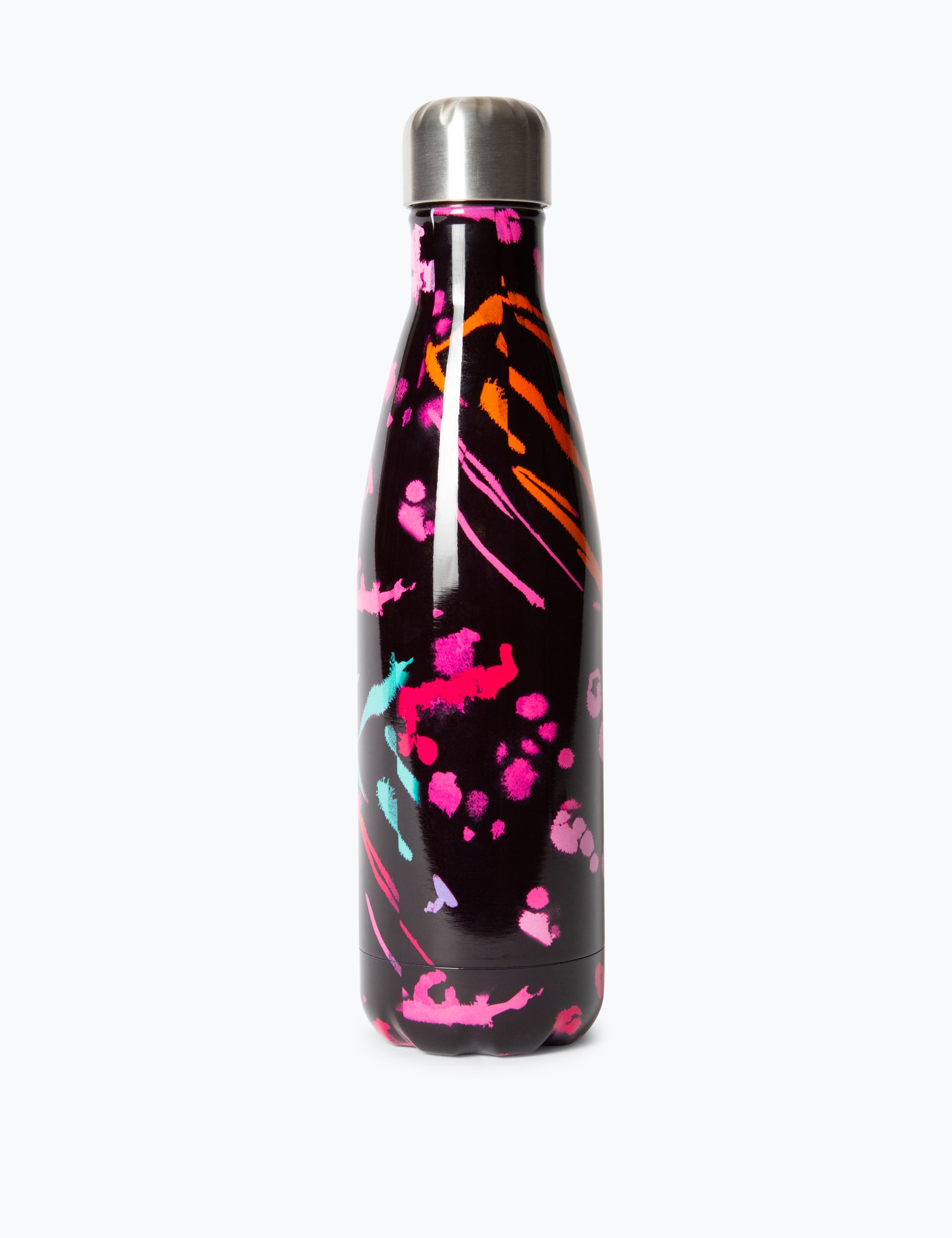 Hype Kids Scratch Print Water Bottle - Black, Black