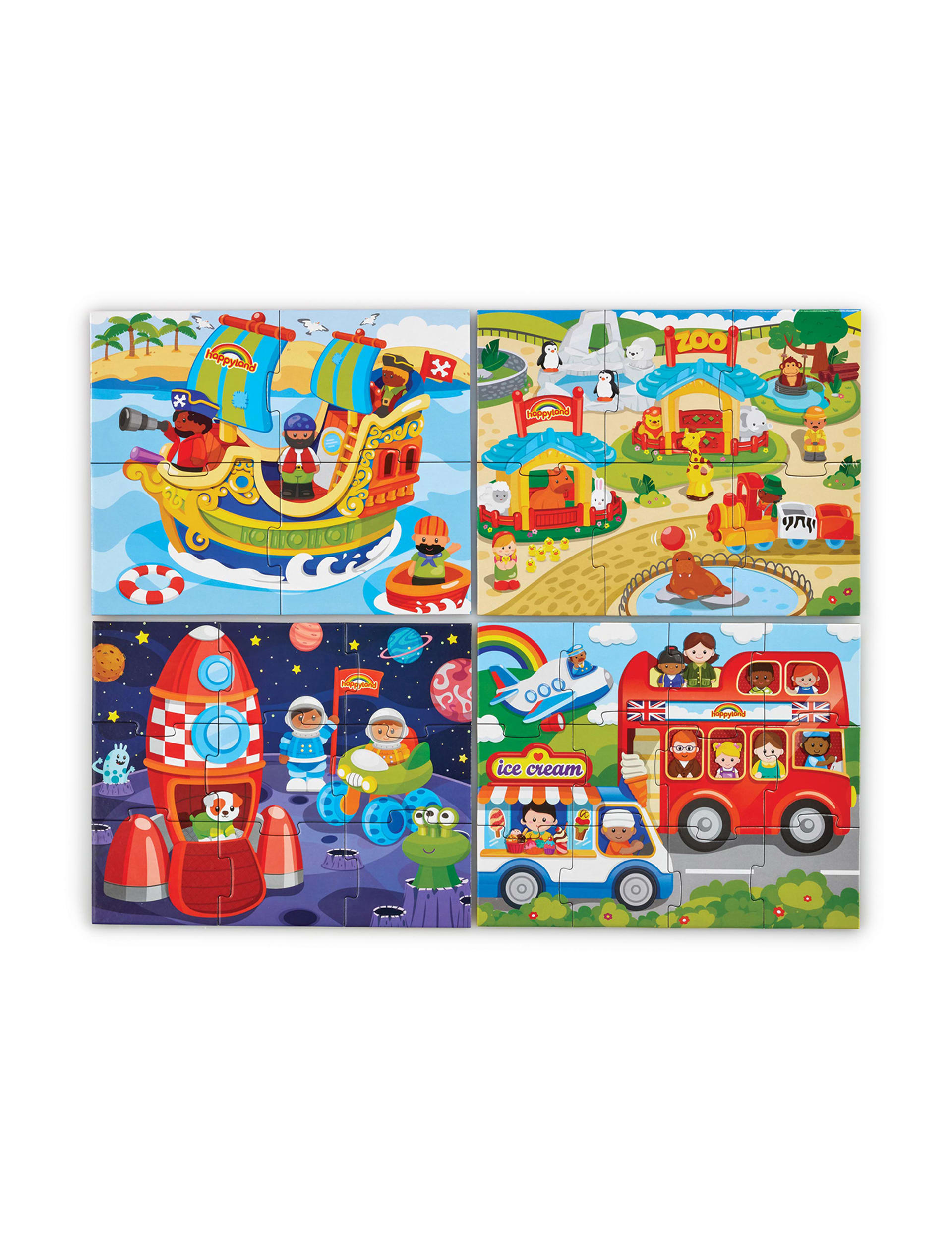 Early Learning Centre 4 in 1 Happyland Puzzles (2-5 Yrs)