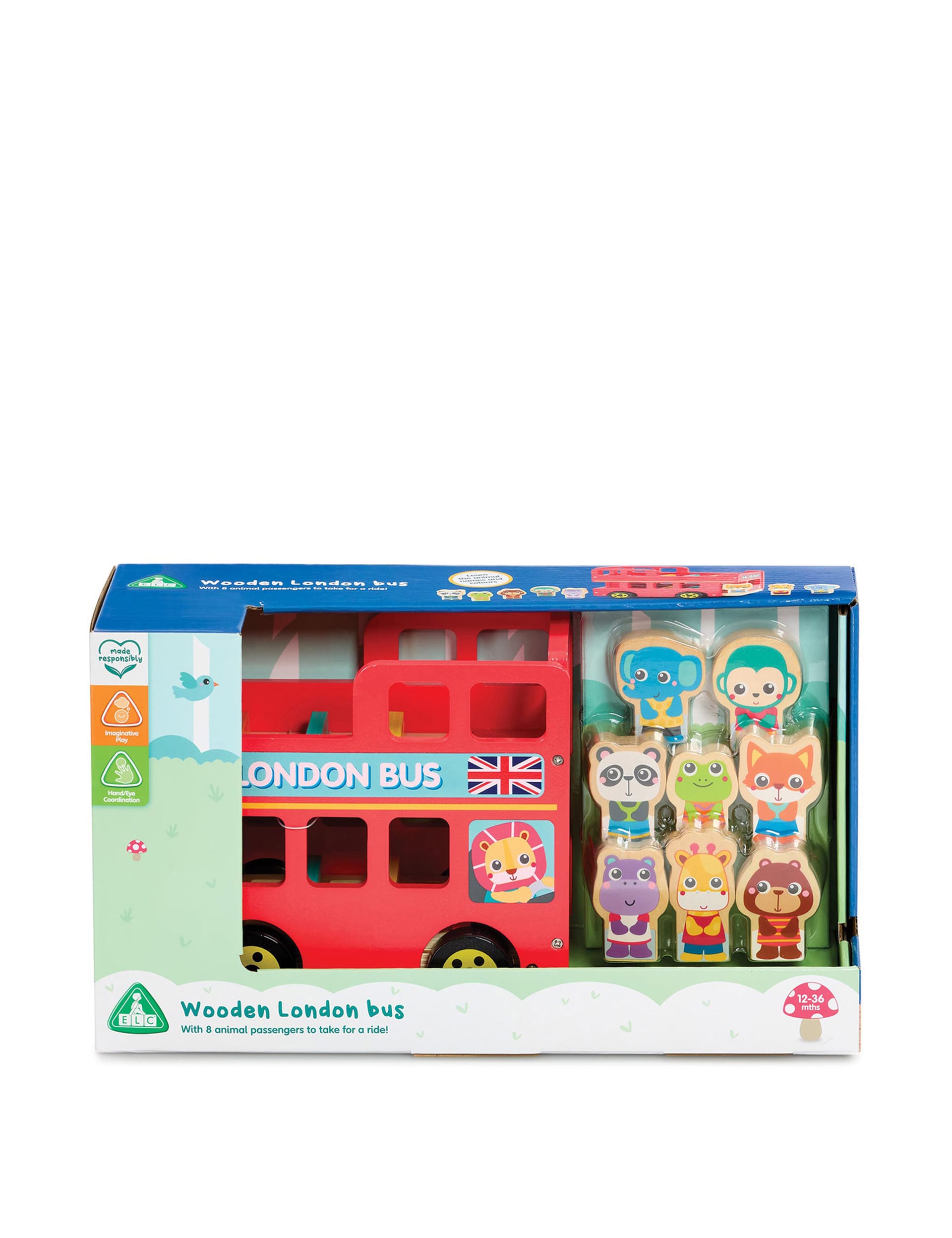 Early Learning Centre Wooden Double Decker Bus (1-3 Yrs)