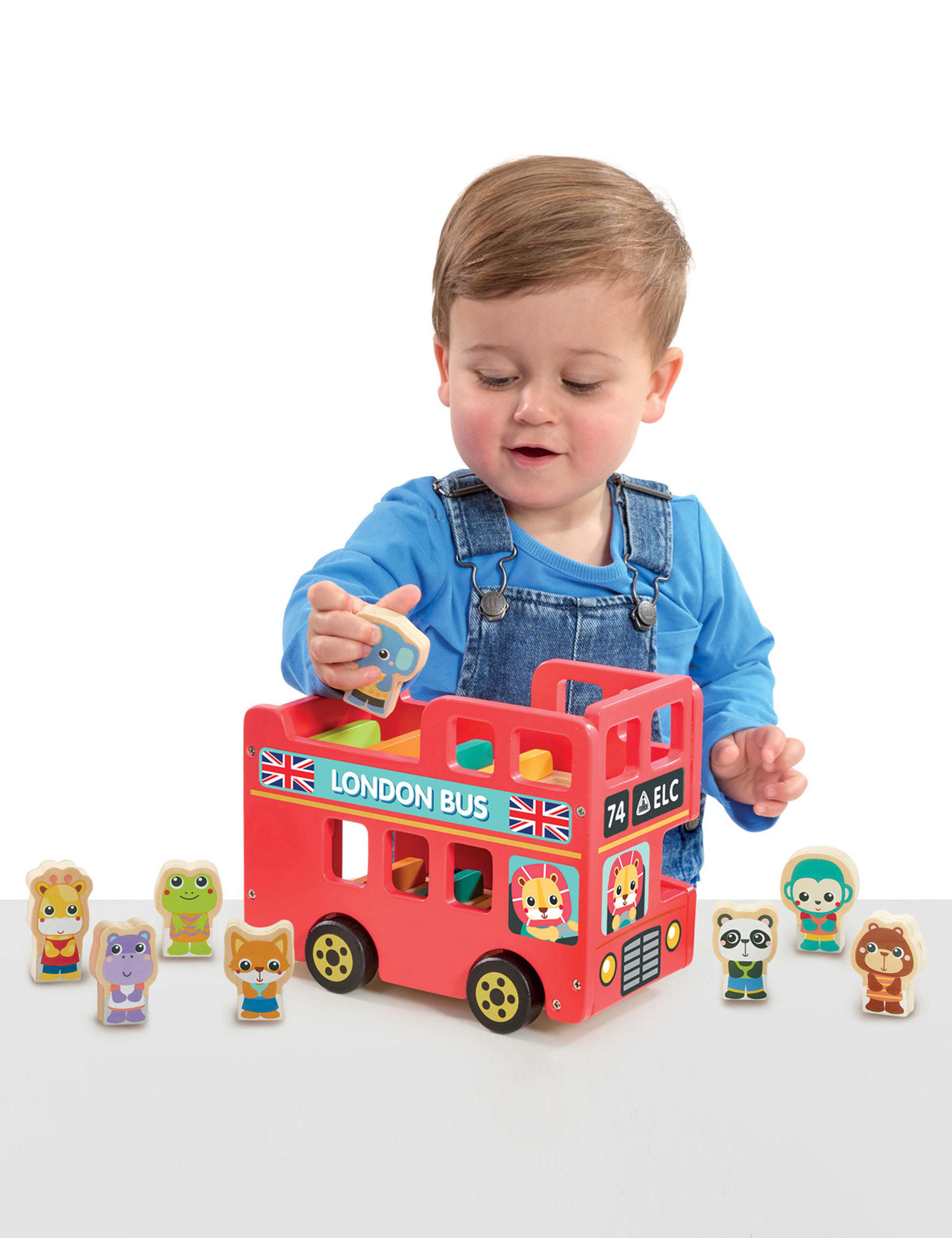 Early Learning Centre Wooden Double Decker Bus (1-3 Yrs)